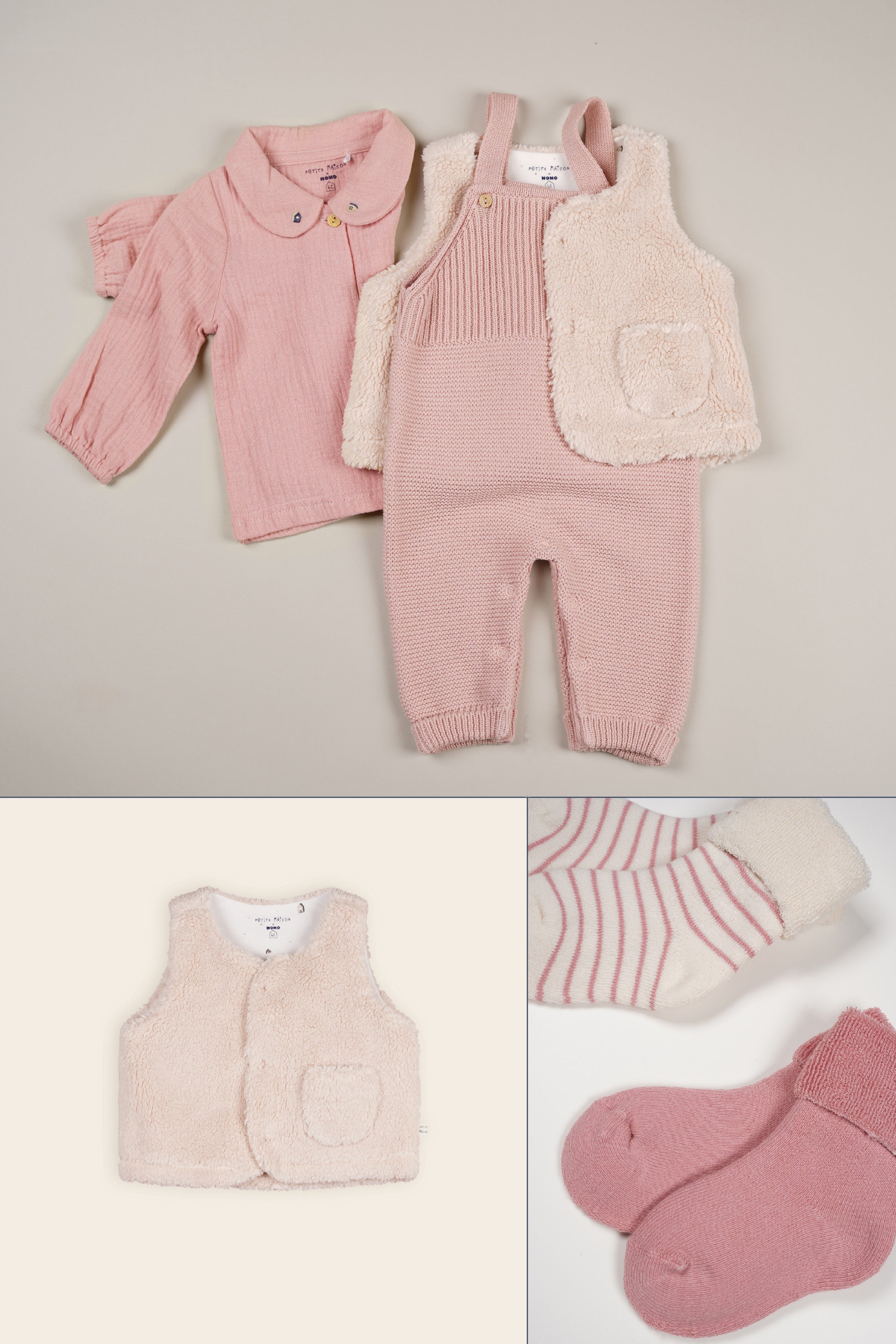 Petite Maison Rocks 2-pak Sokjes Pastel Pink