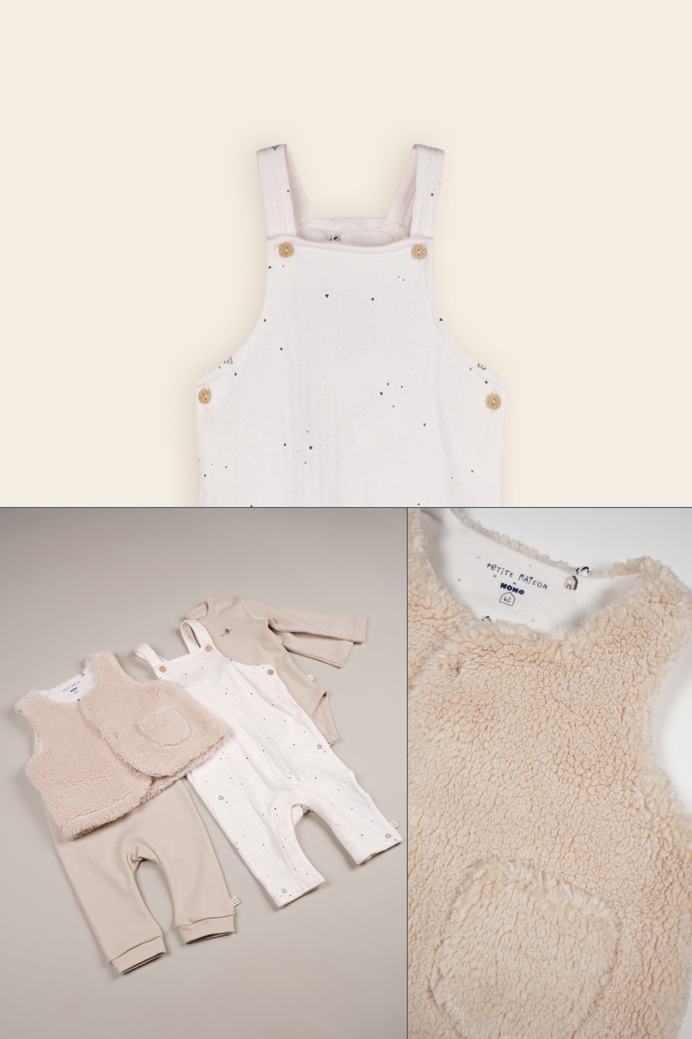 Petite Maison Kato Teddy Gilet Oatmeal
