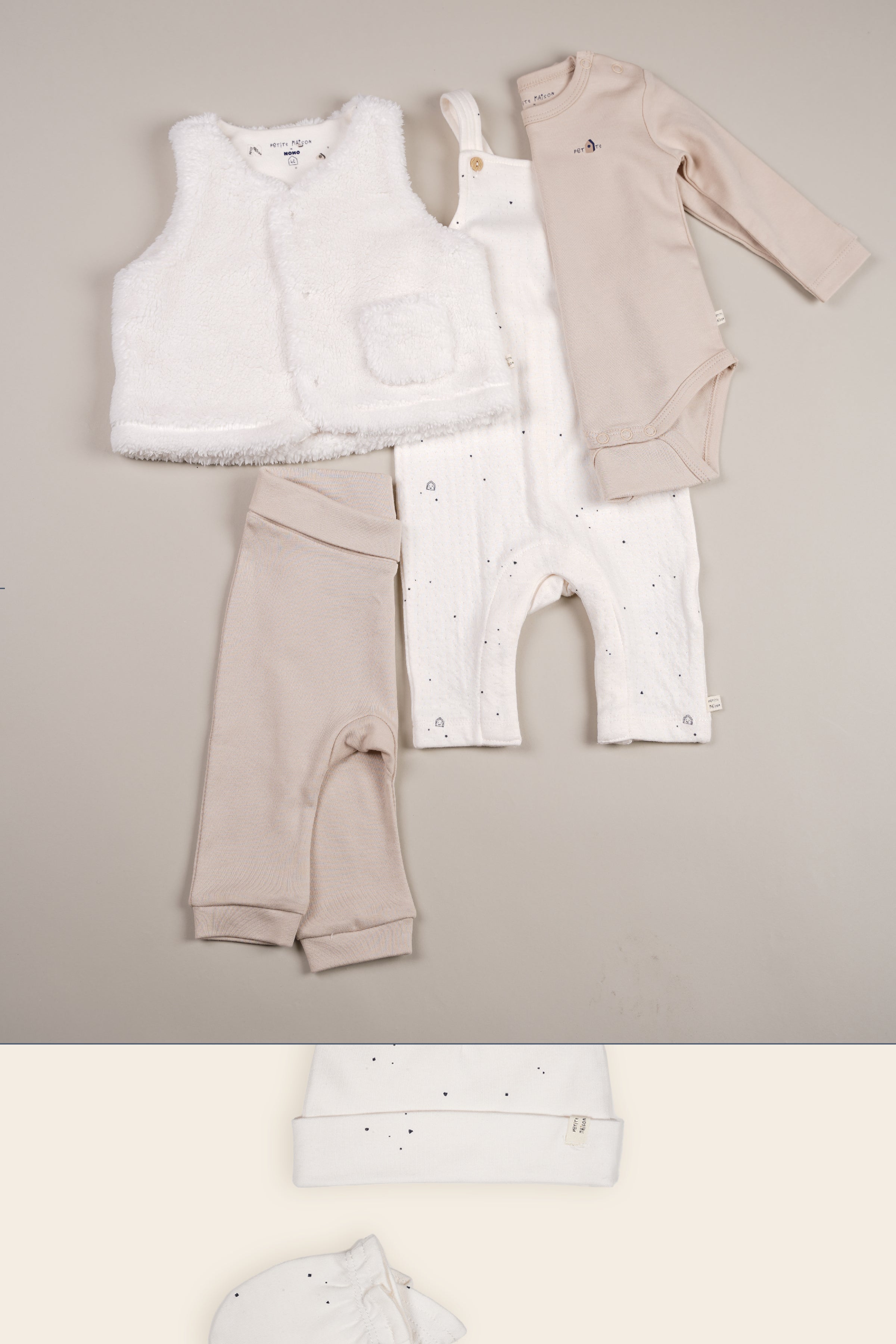 Petite Maison Kato Teddy Gilet Natural White
