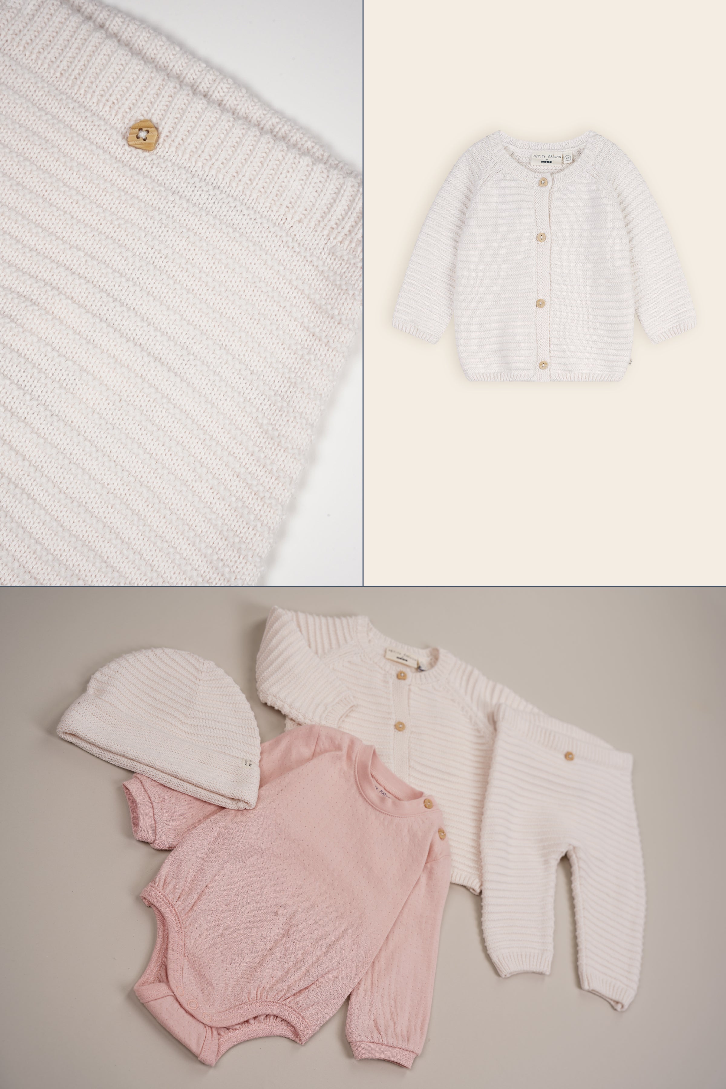 Petite Maison Seol Gebreide Broek Natural White