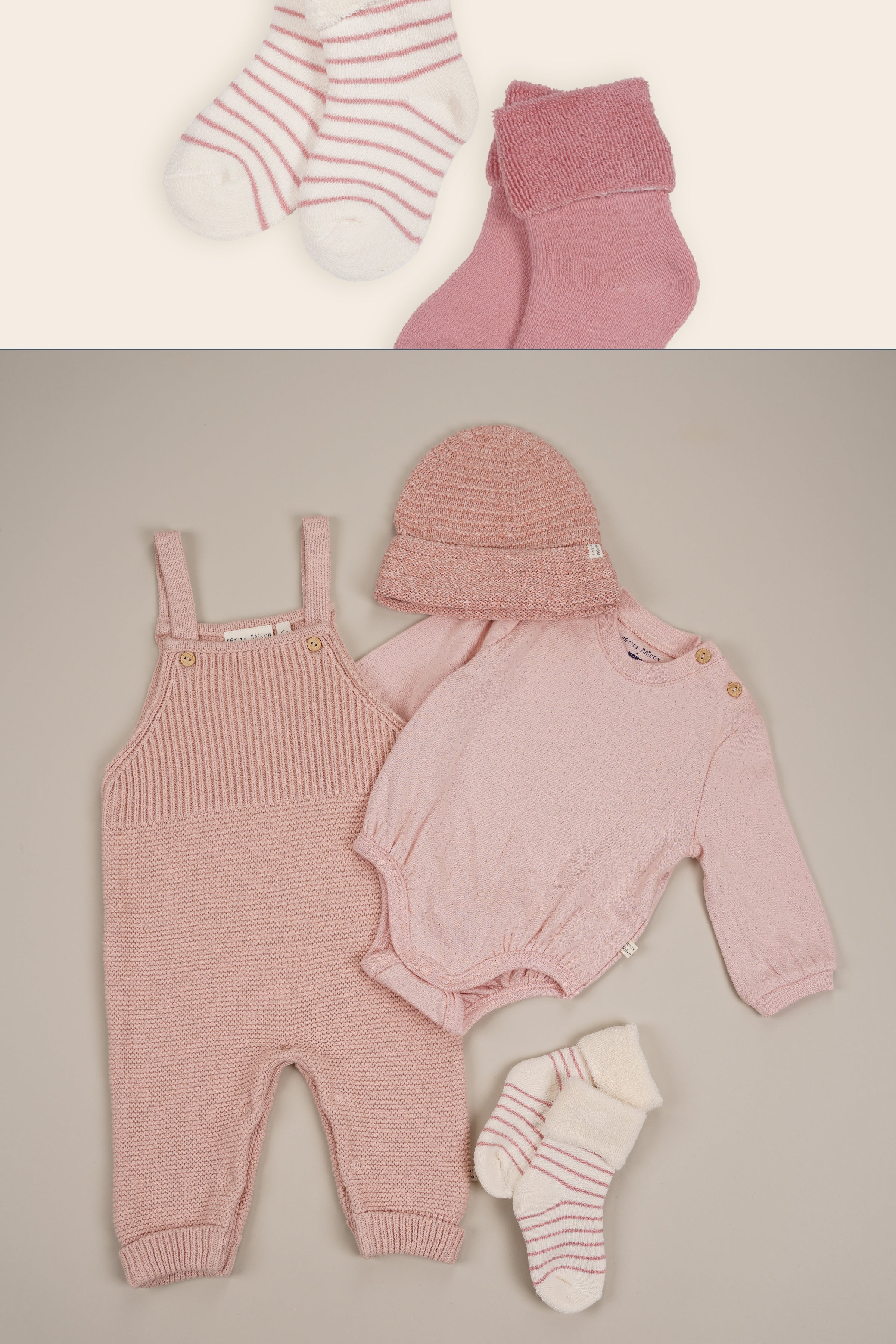 Petite Maison Scout Boxy Oversized Romper Pastel Pink
