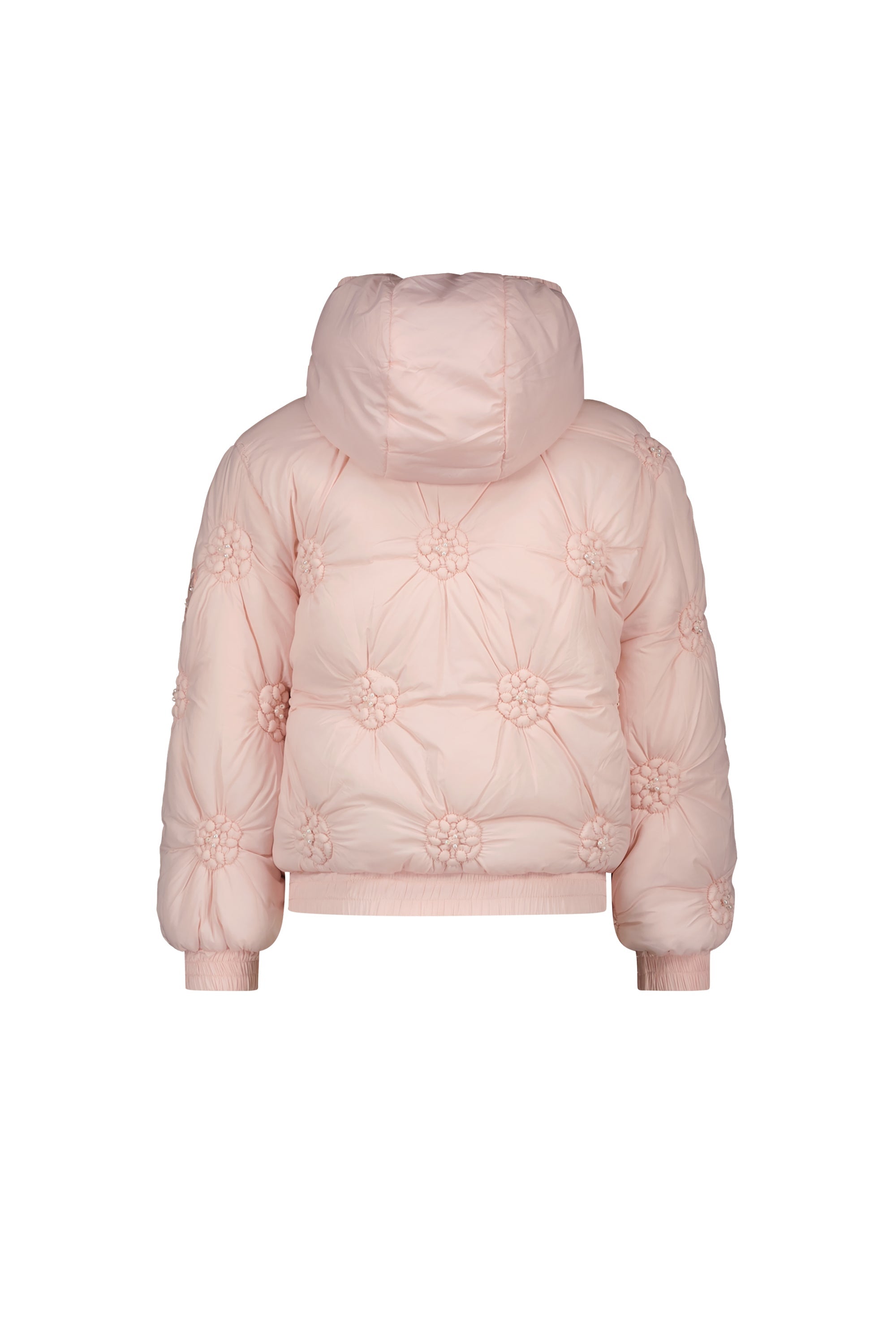 LE CHIC ♥ BARDOT ♥ quilted flowers coat *Rose Quartz*
