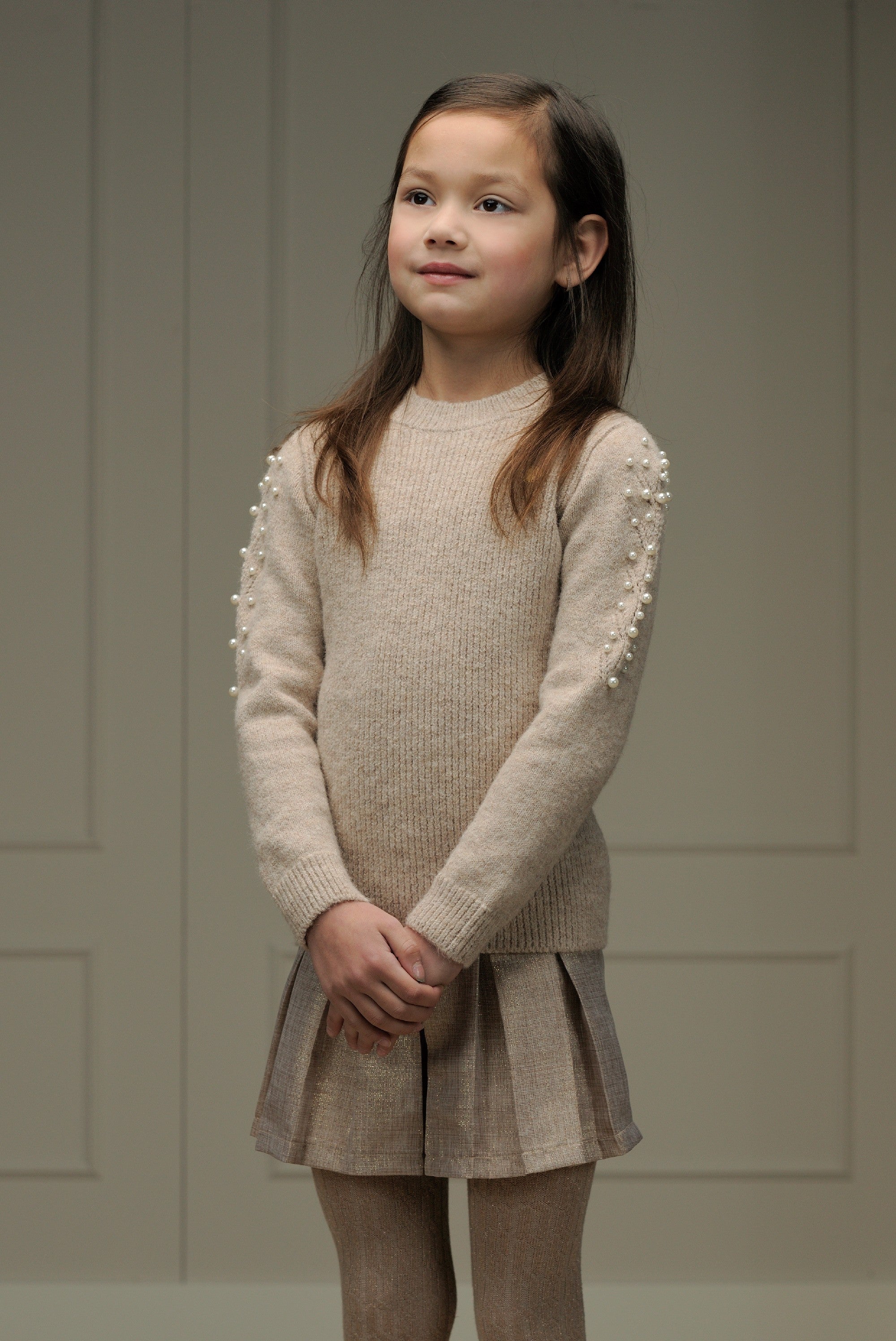 LE CHIC ♥ DANZIG ♥ glitter-pleats shorts *Fête du Champagne*