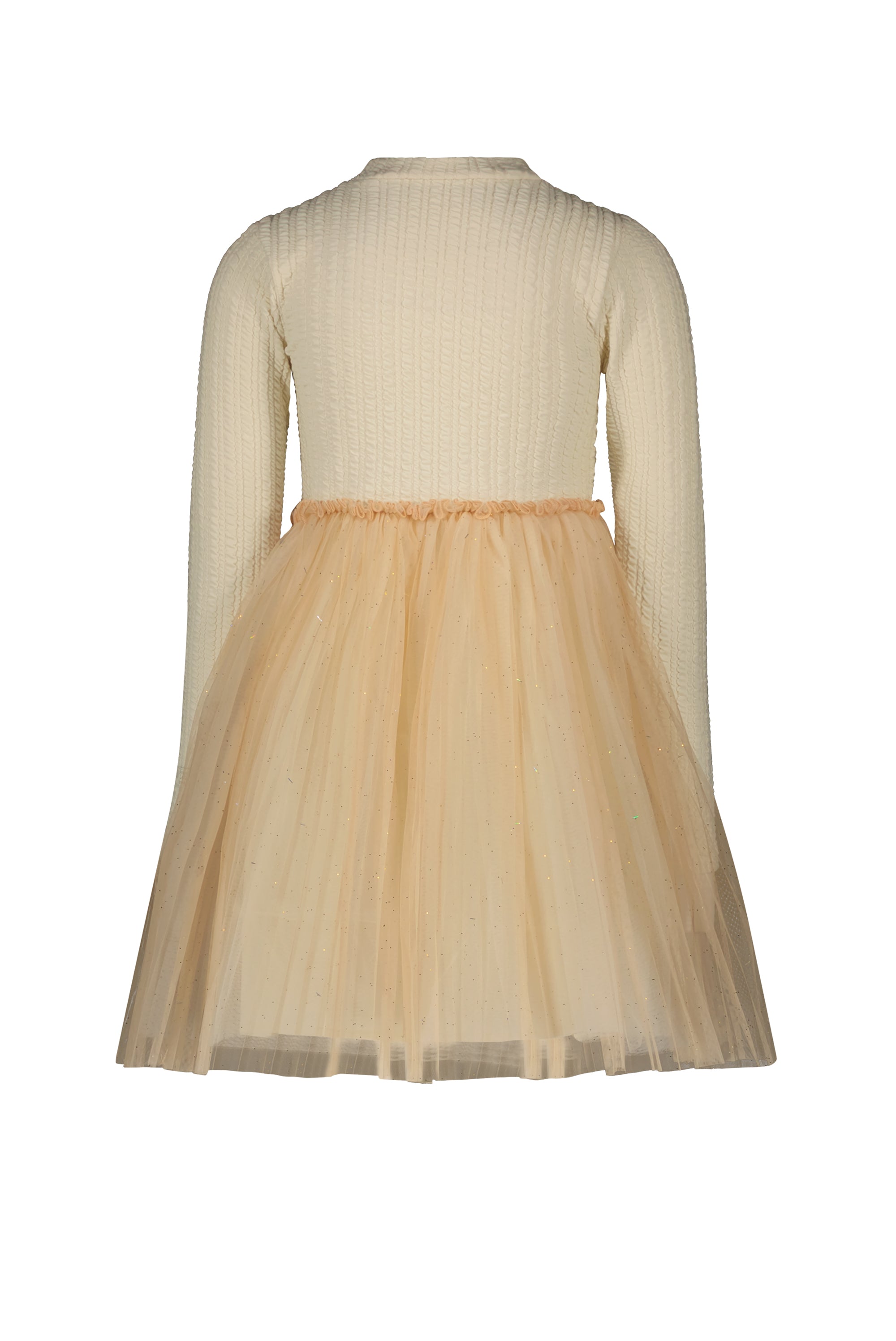 LE CHIC ♥ SMART ♥ cable knit & tule dress *Dreamy Creamy*