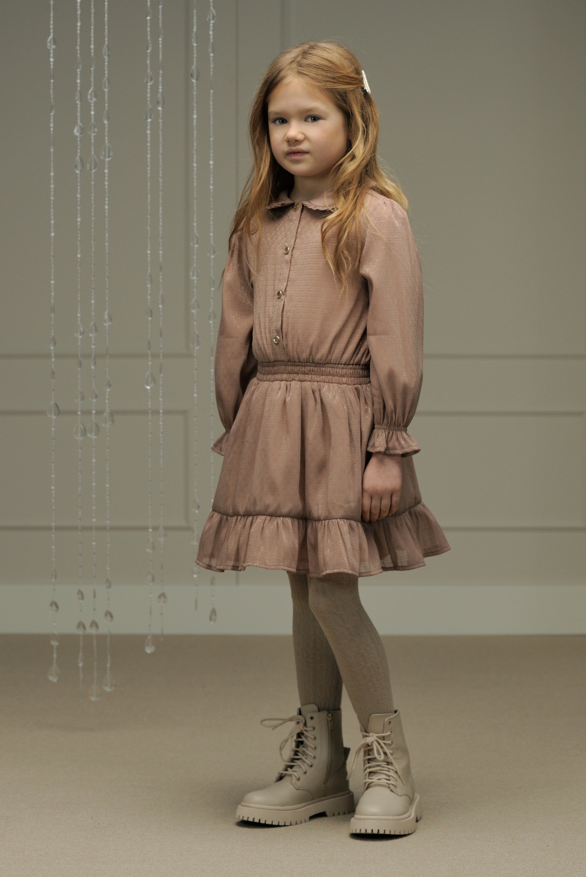 LE CHIC ♥ SWANKA ♥ structure-voile dress *Cute Cortado*