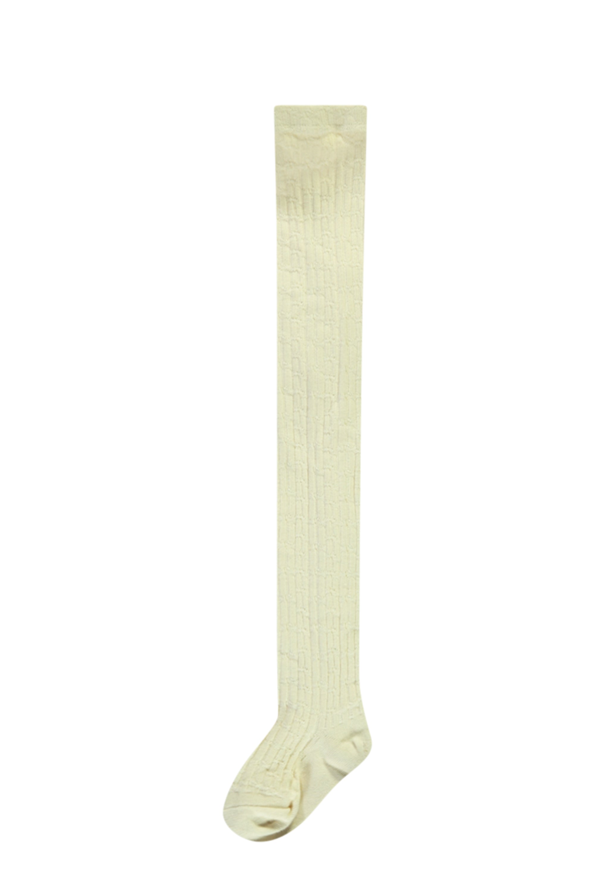 LE CHIC MINI ♥ RILEE ♥ cable knit tights *Pearled Ivory*