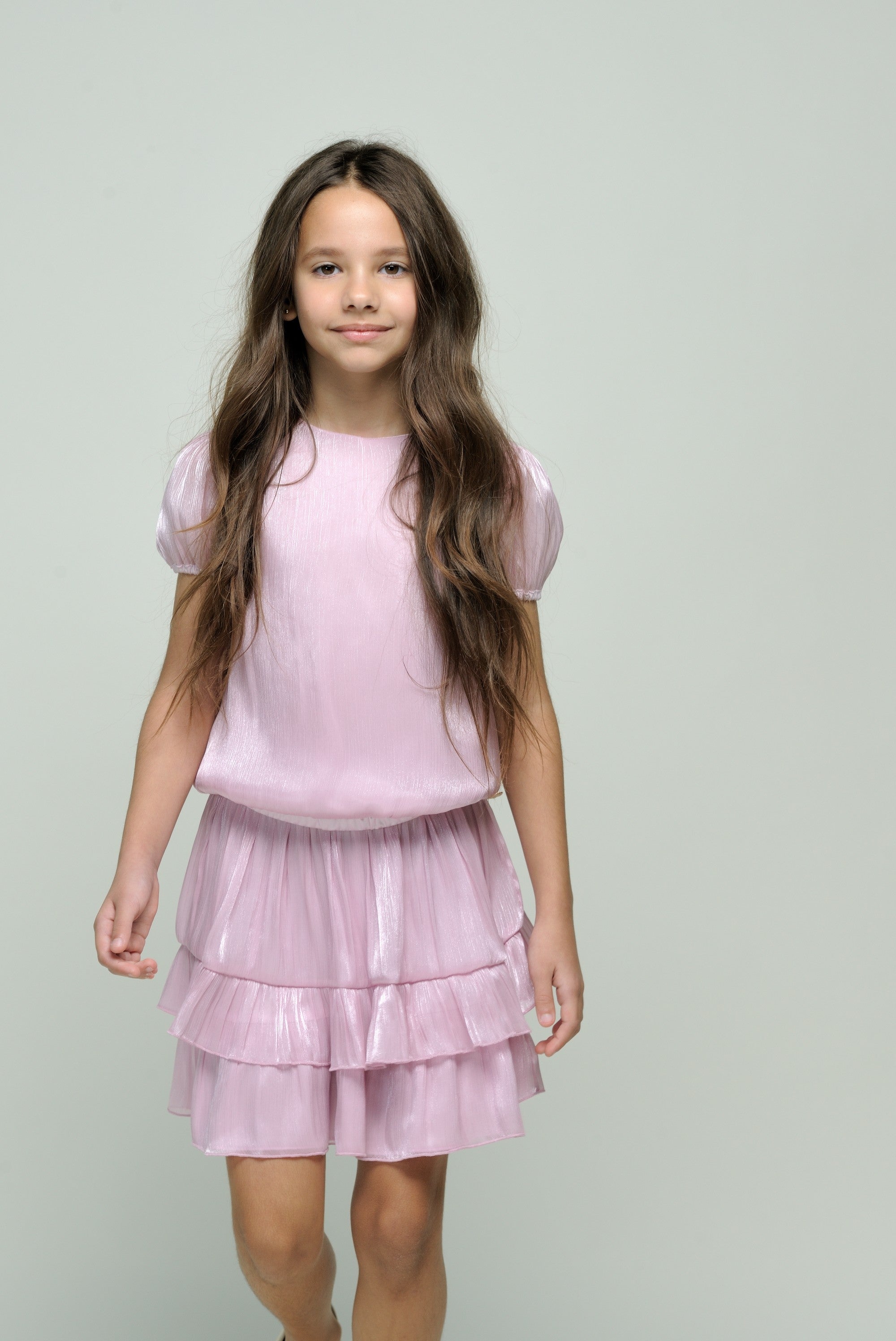 Le Chic ♥EVERLEE♥ Seidiges Voile-Top *Lilac Dream*