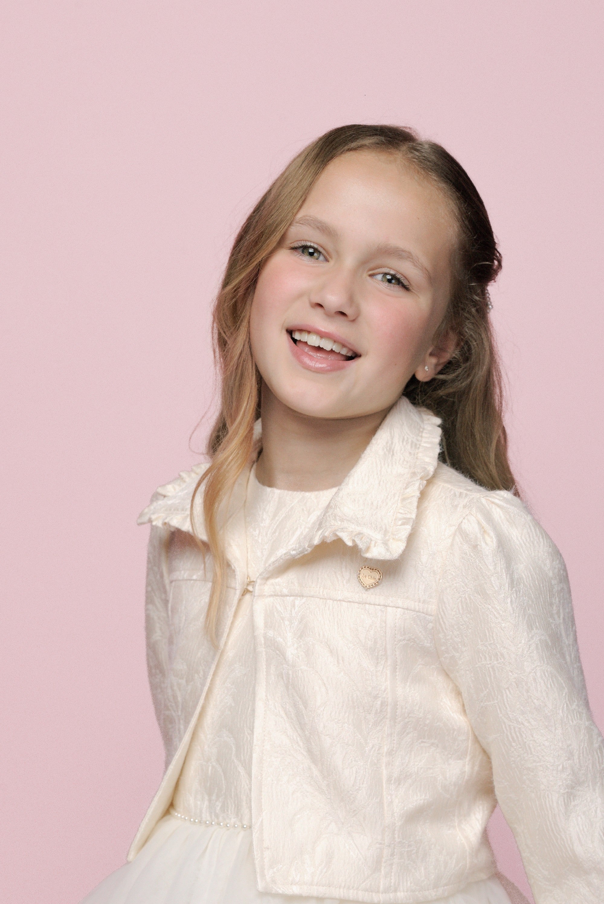 Le Chic ♥AQUI♥ Damast-Innenjacke *Dreamy Creamy*