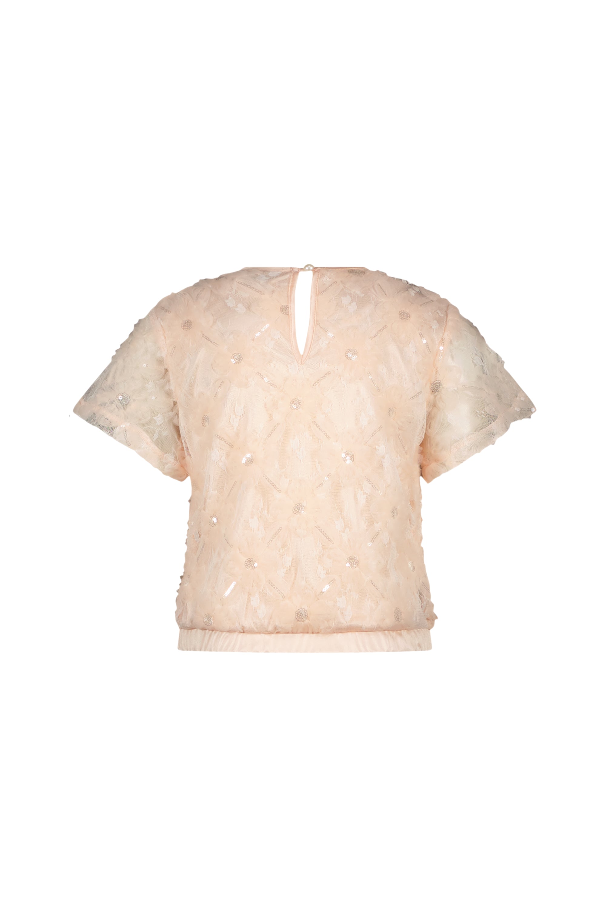 Le Chic ♥EARLYNE♥ Blumen-Netztop *Pinky Promise*