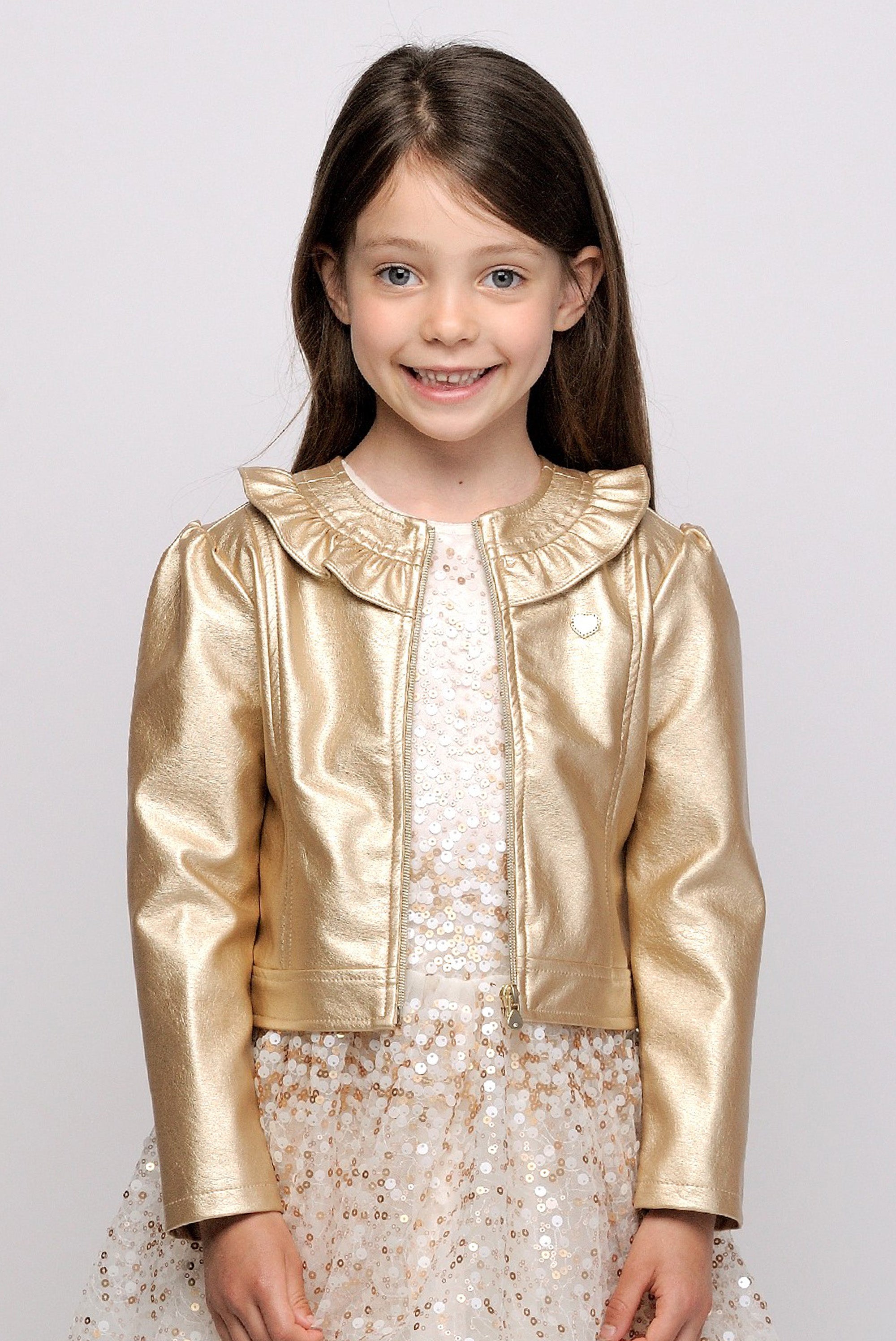 Le Chic ♥ARLETTE♥ Kunstlederjacke *Gold Rush*