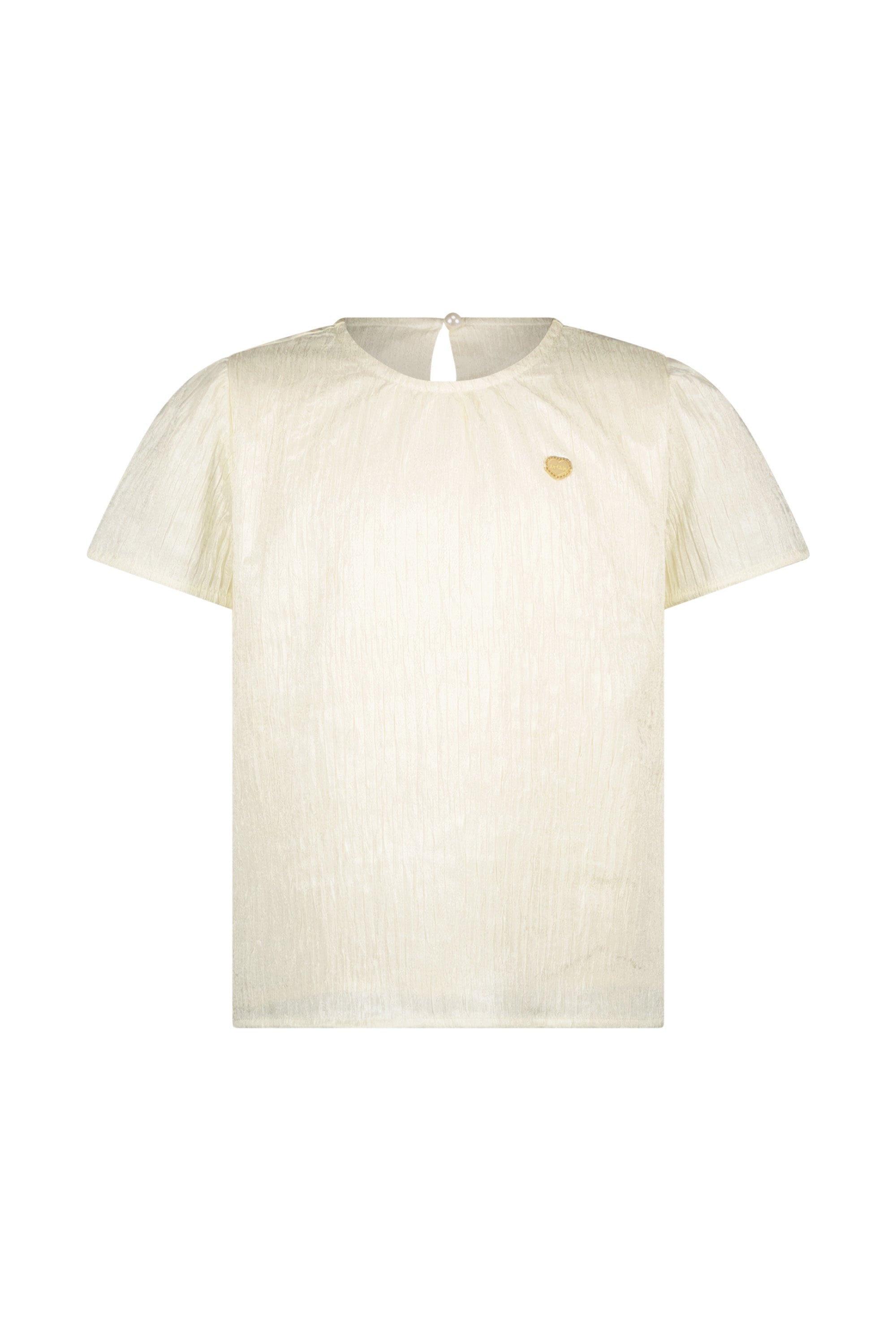 Le Chic ♥ERLENA♥ Knautsch-Satin-Top *Dreamy Creamy*