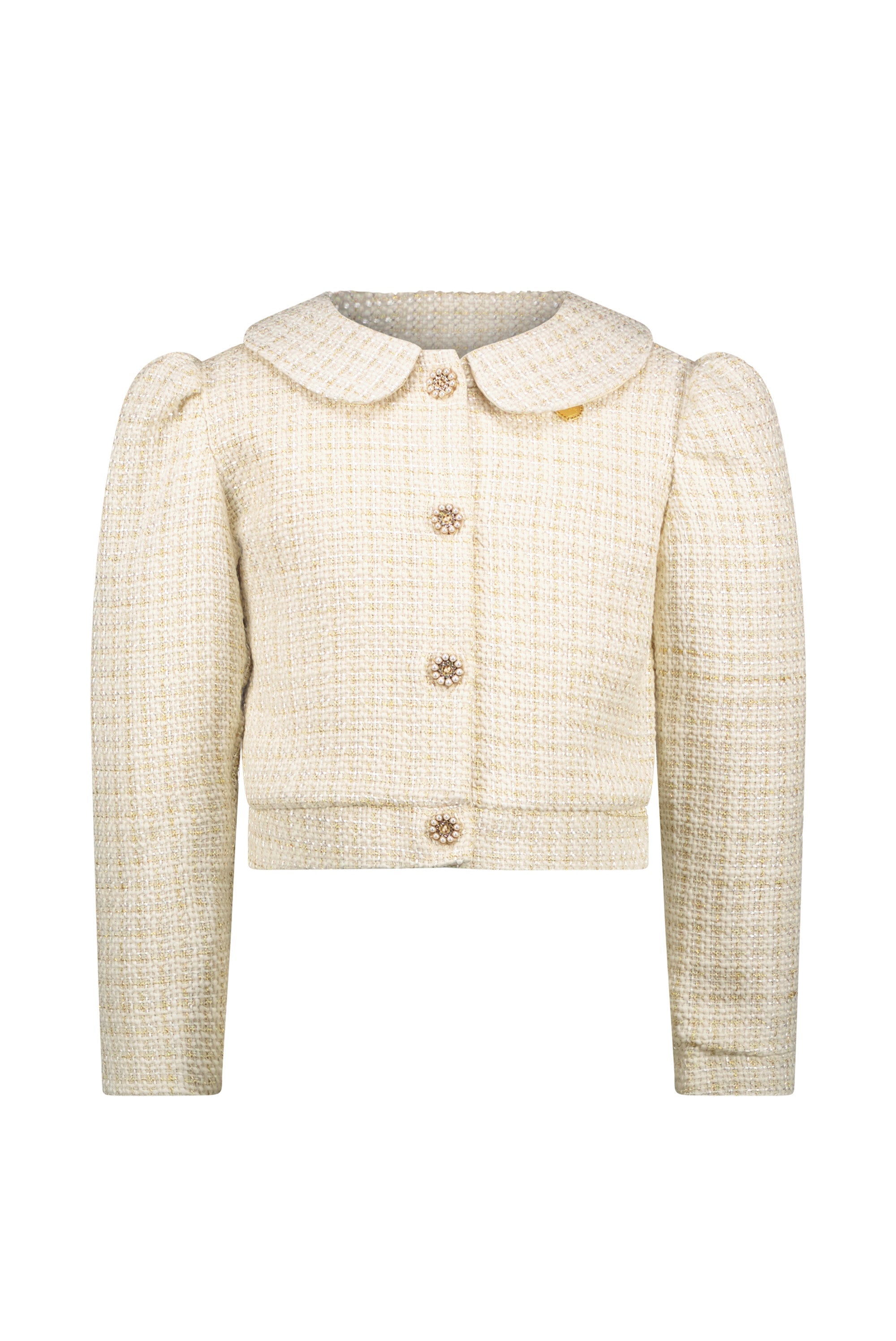 Le Chic ♥ALEXIS♥ Glitzer-Tweedjacke *Gold Rush*