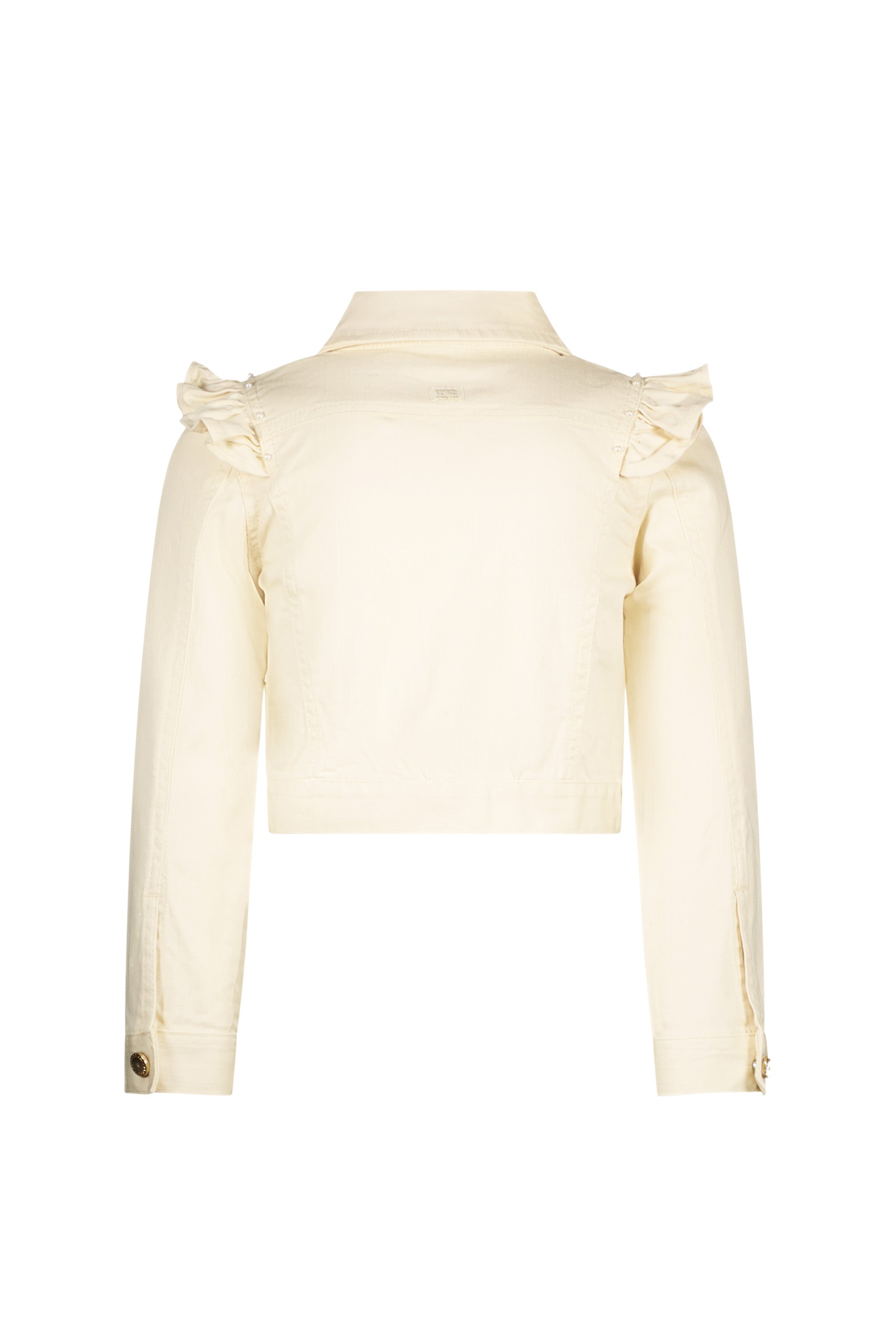 Le Chic ♥ALYSUM♥ ruffle denim jacket *Pearled Ivory*