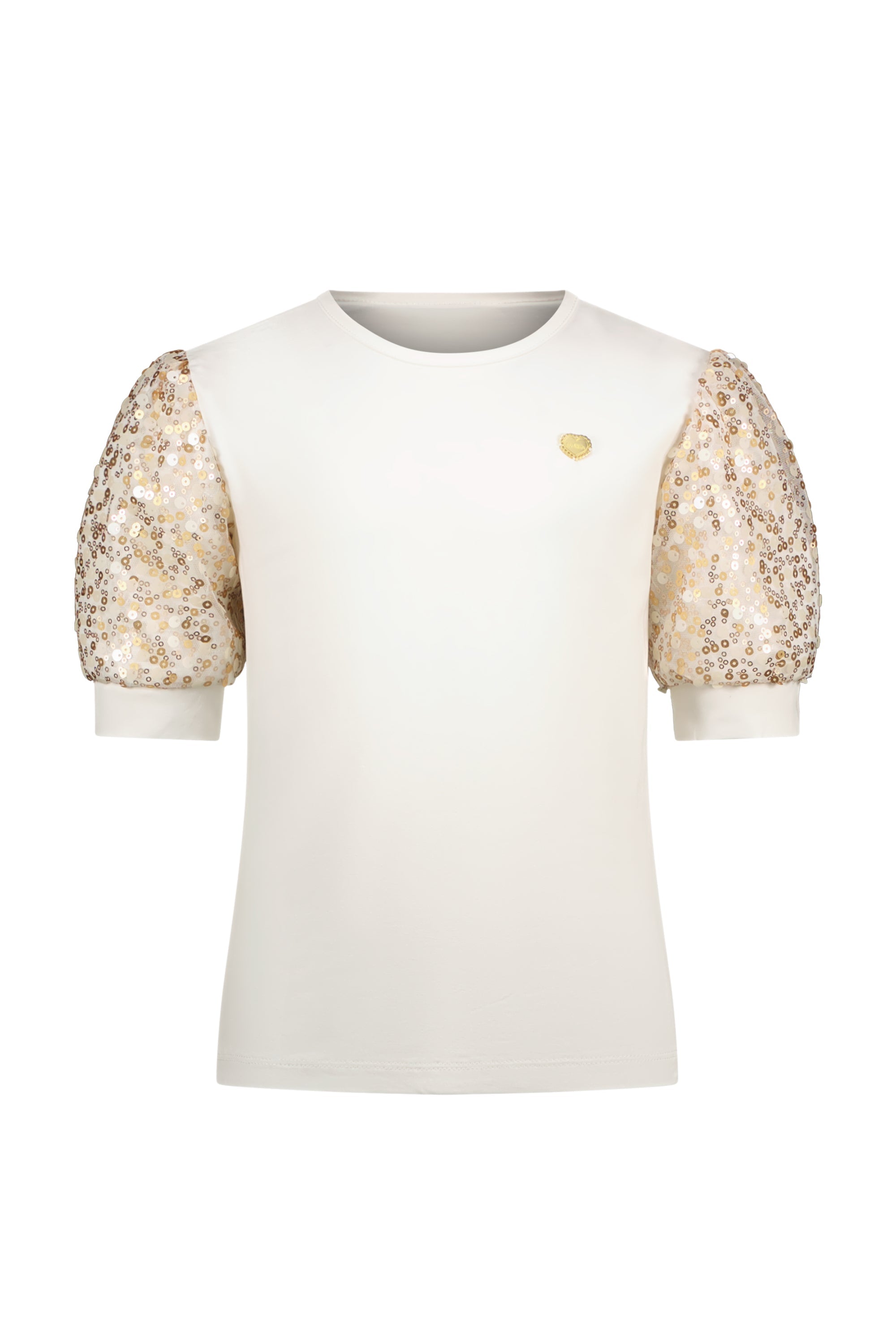Le Chic ♥NOSHANY♥ ombre-sequins T-shirt *Off White*