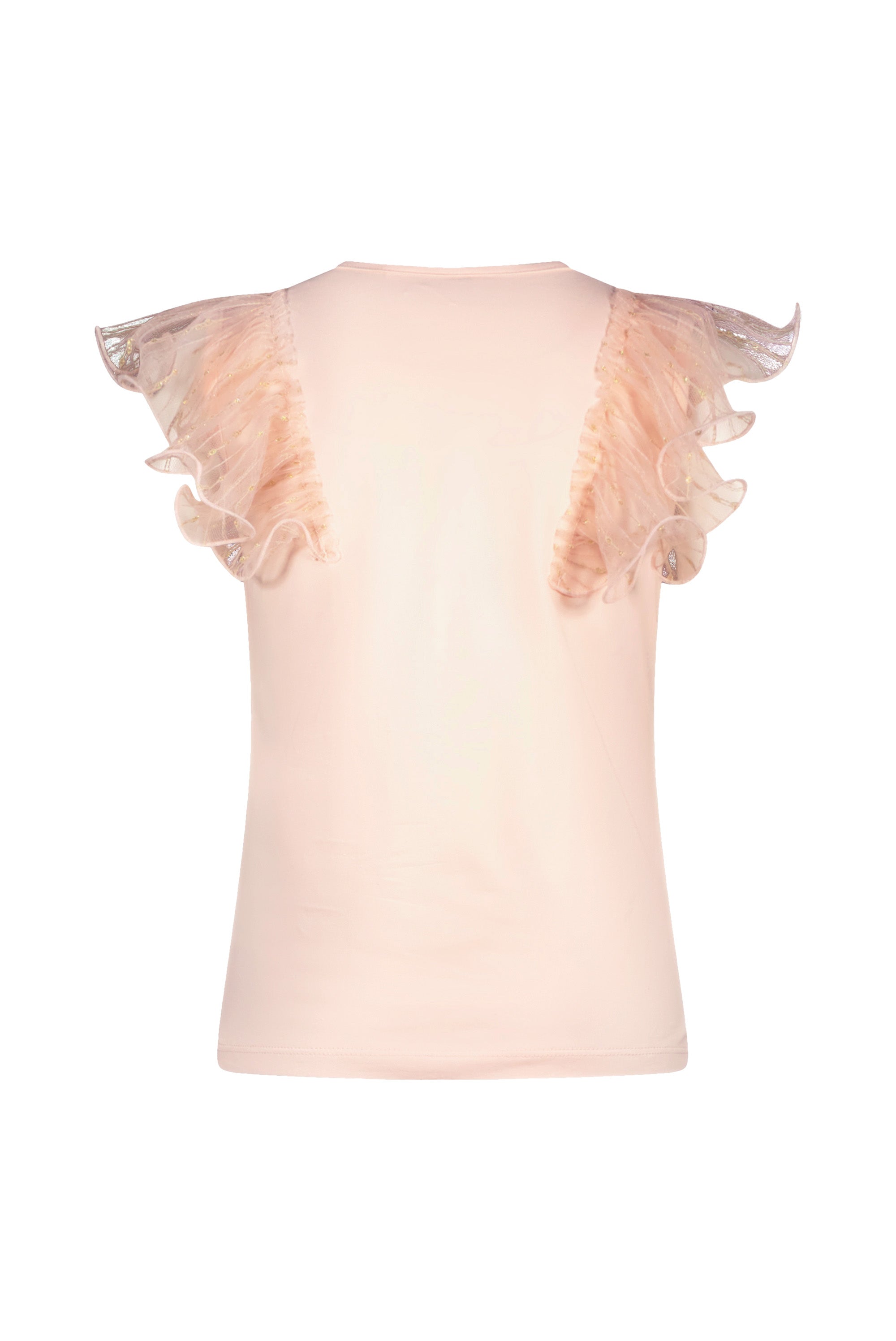Le Chic ♥NOBLESSE♥ Lurex-Netz-T-Shirt *Pinky Promise*