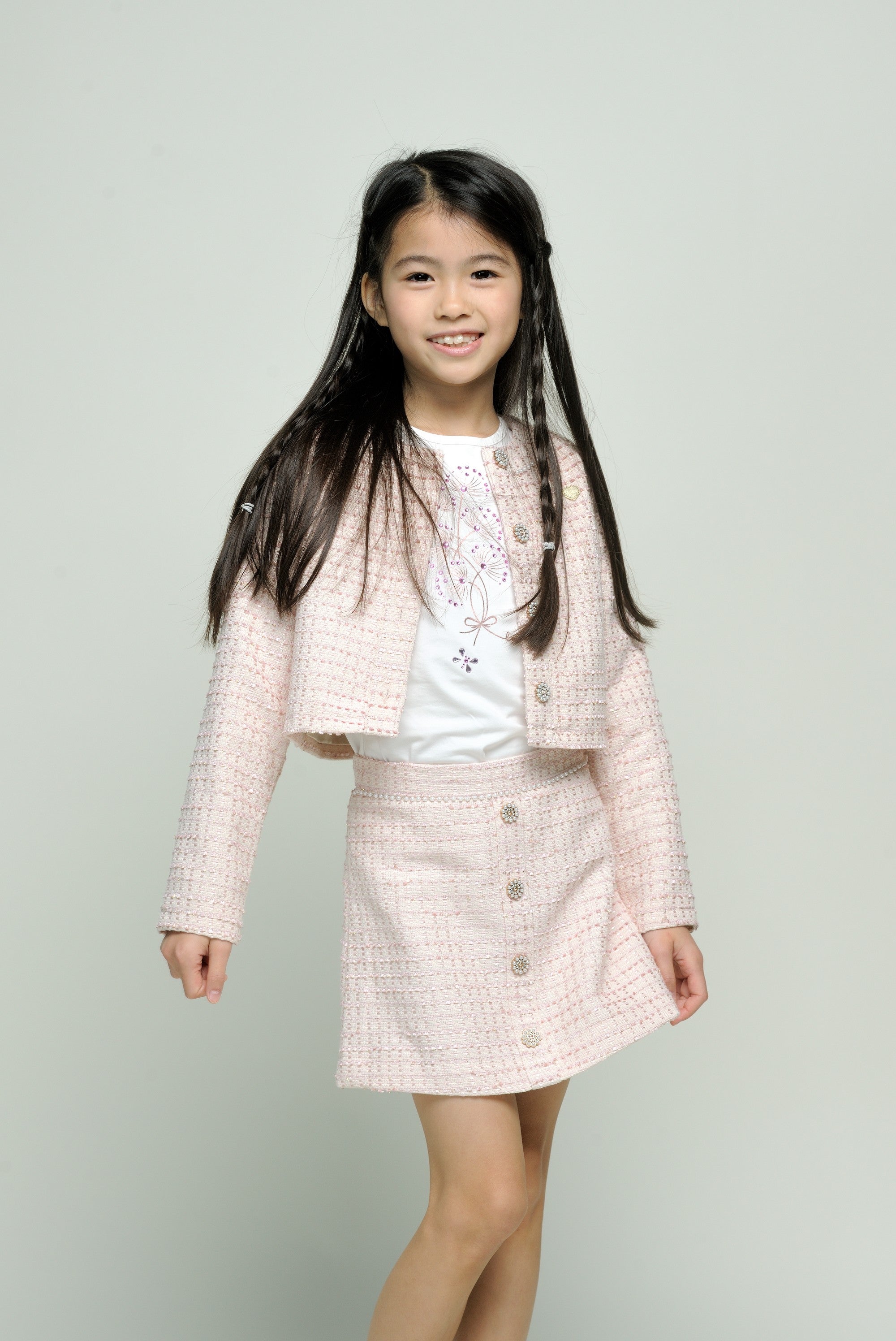 Le Chic ♥NOMMY♥ foil & stones T-shirt *Off White*