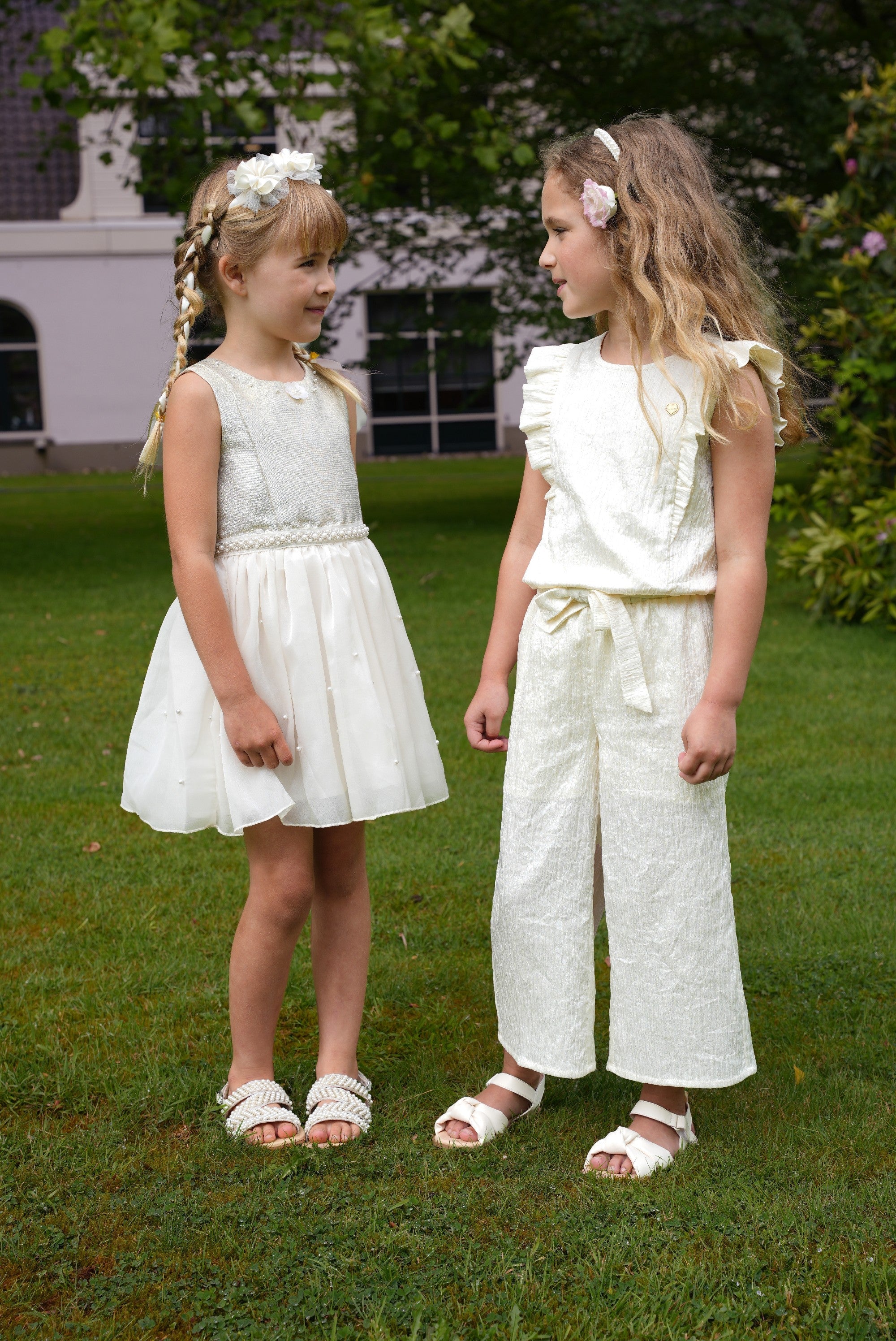 Le Chic ♥KYROLA♥ crushed satin jumpsuit *Dreamy Creamy*