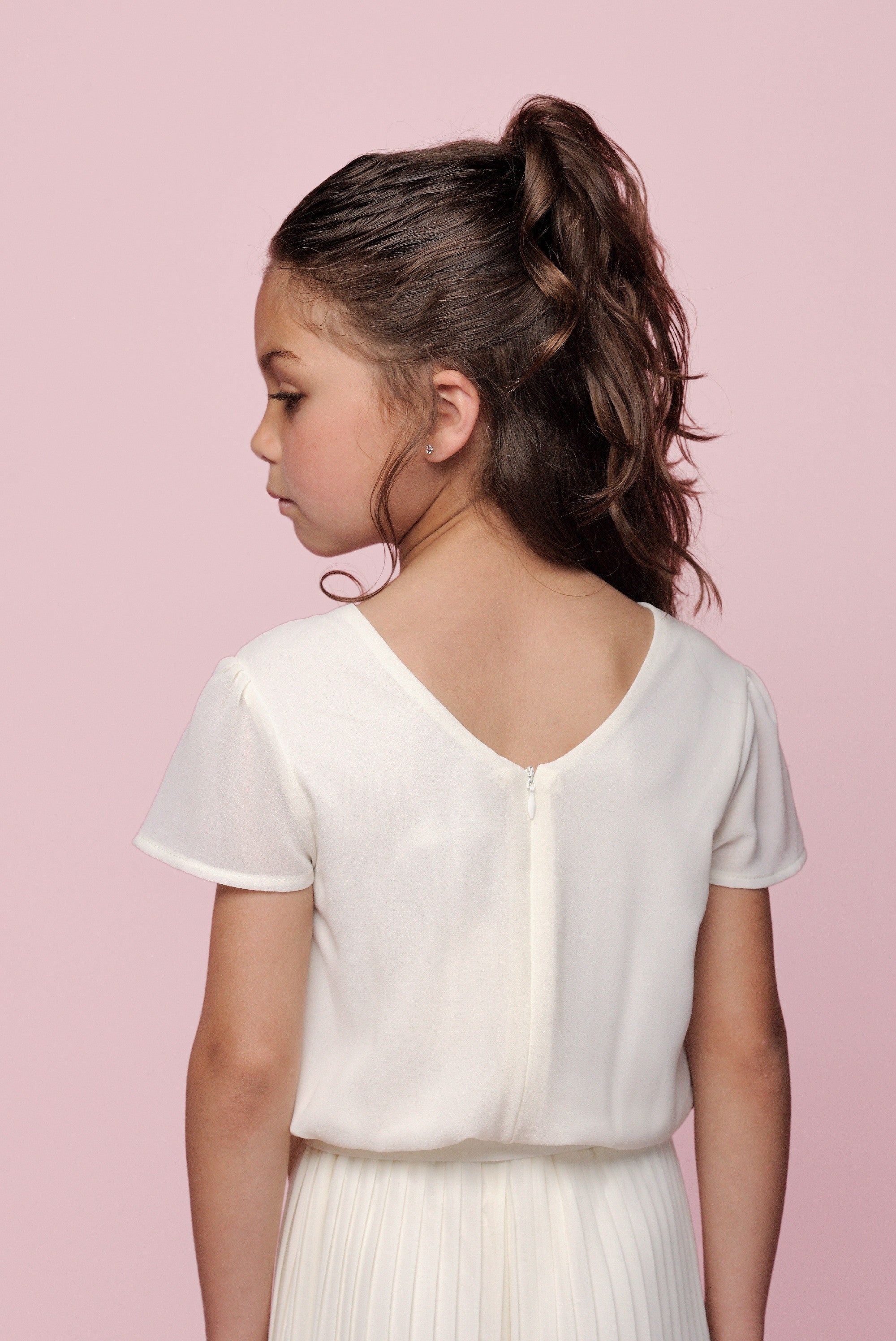 Le Chic ♥DAISY♥ Jumpsuit aus recyceltem Voile *Dreamy Creamy*