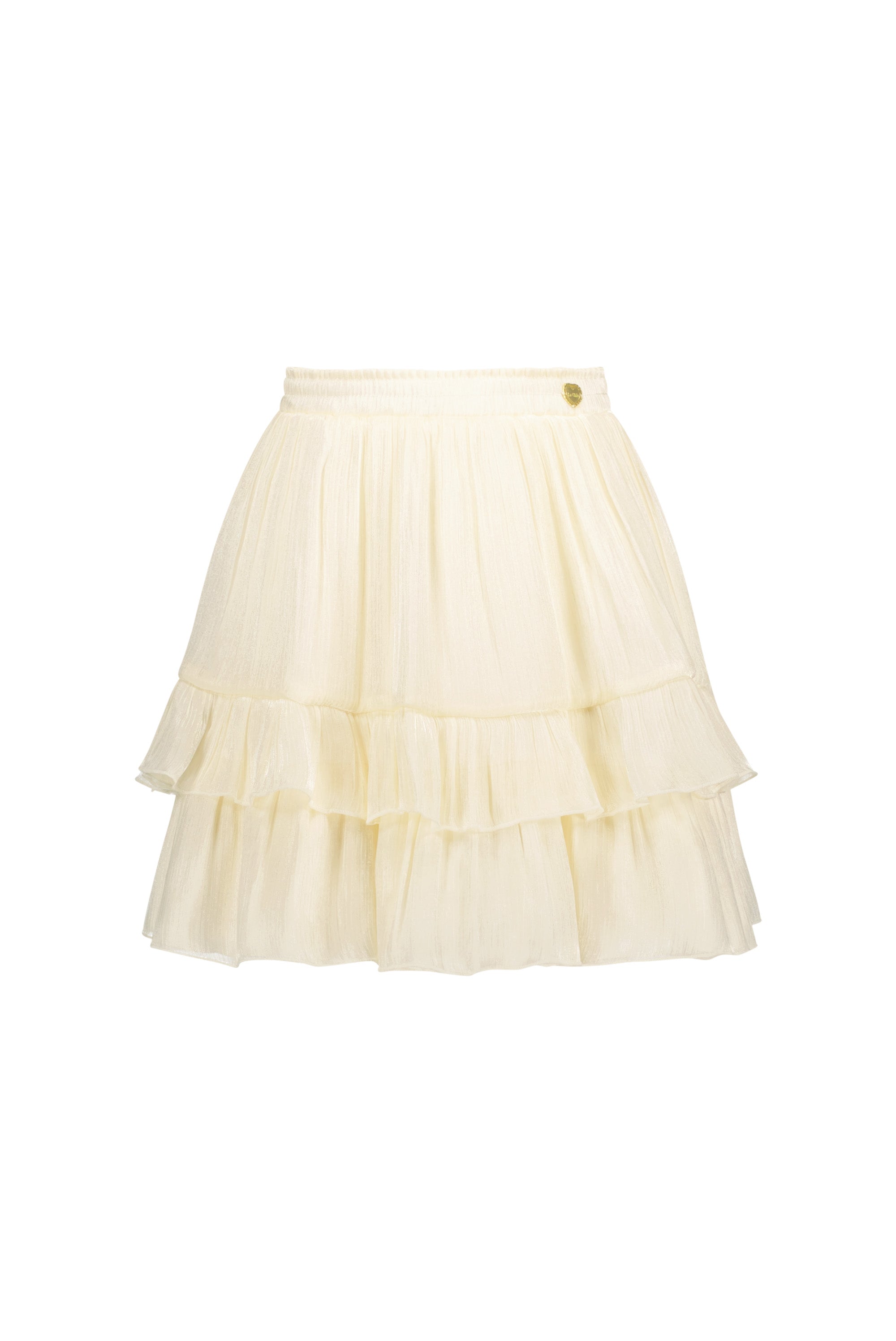 Le Chic ♥TAMAR♥ Seidiger Voile-Rock *Dreamy Creamy*