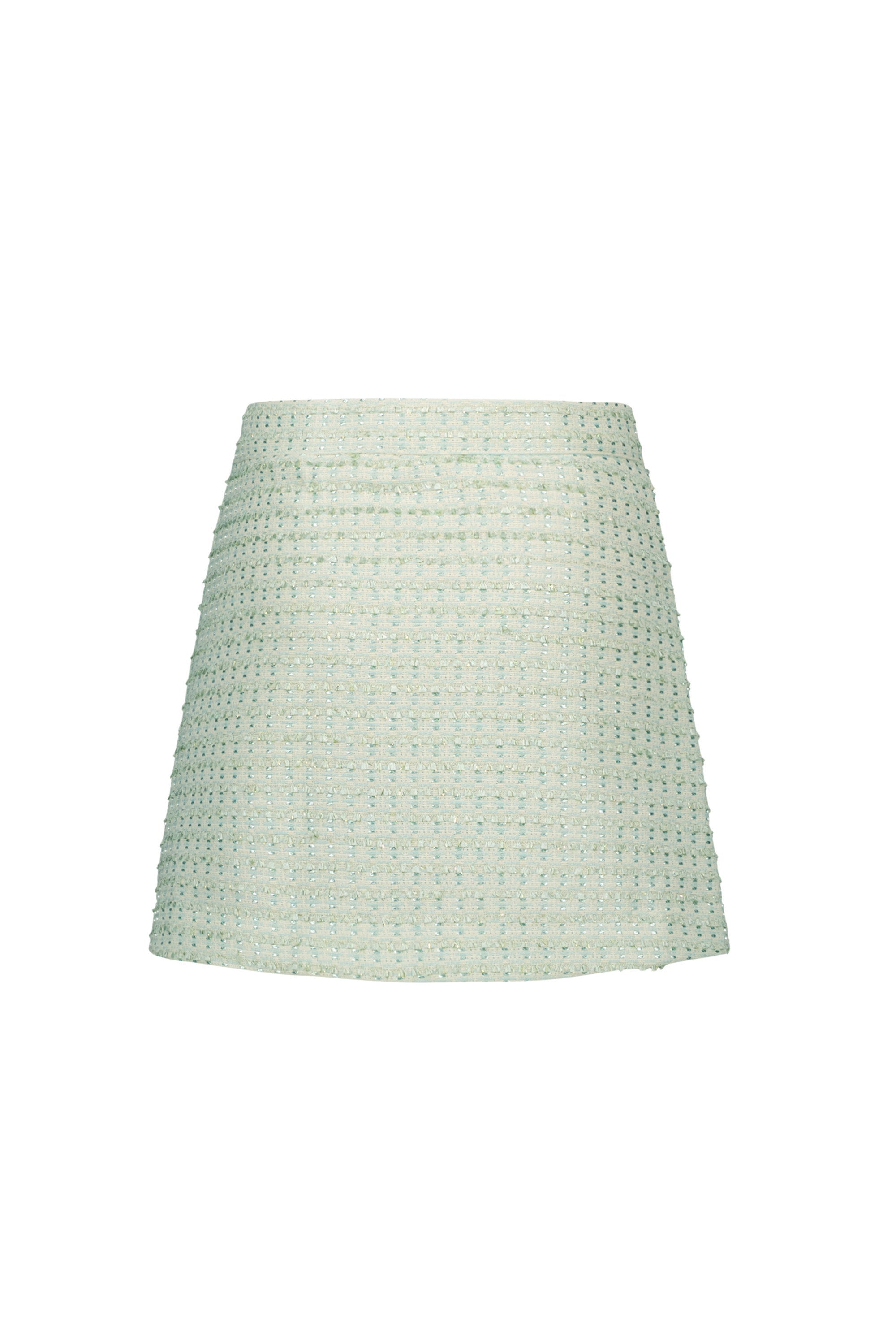 Le Chic ♥TIANA♥ summer Chic tweed skirt *Shade of Jade*