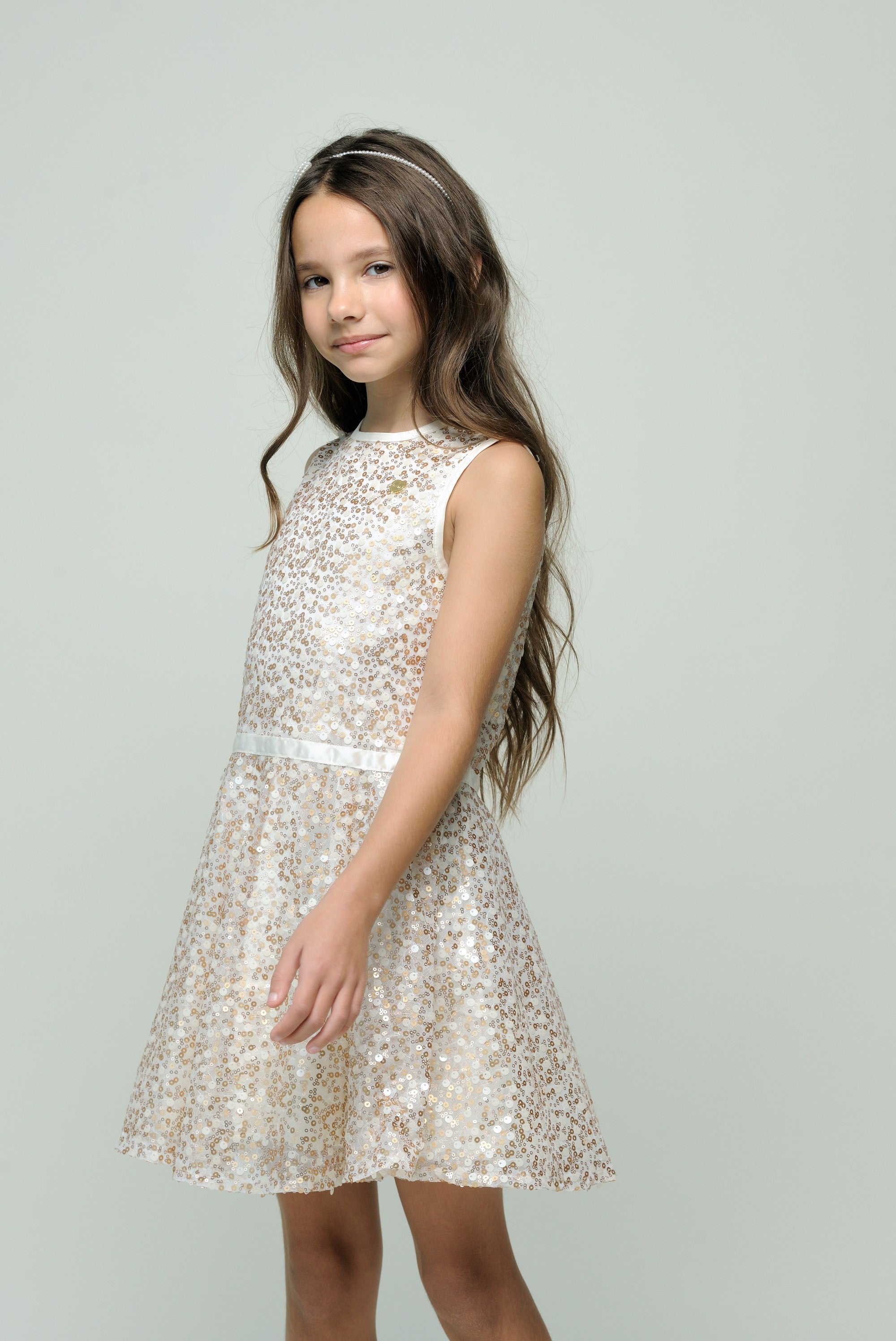 Le Chic ♥SYMPHONY♥ ombre-sequins dress *Gold Rush*