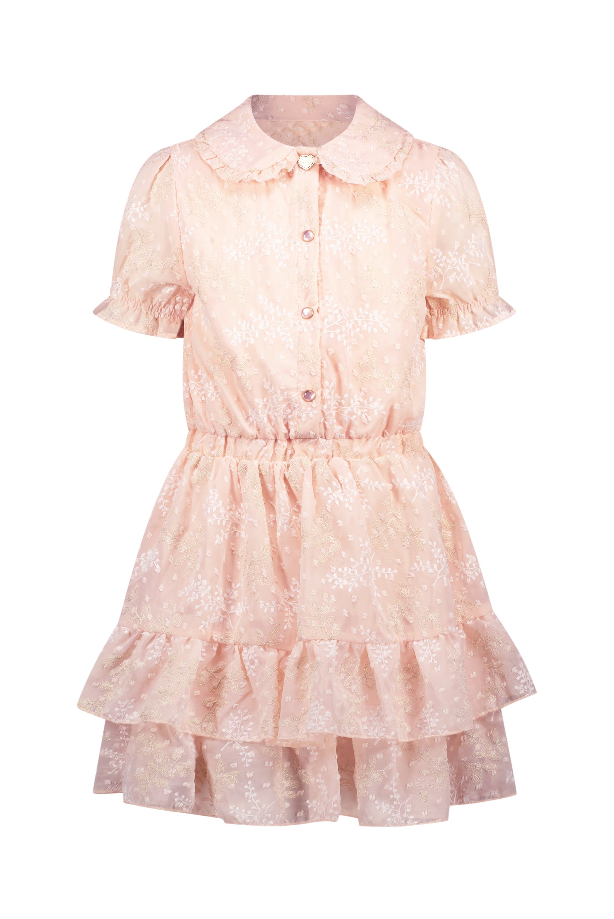 Le Chic ♥SWANKA♥ besticktes Voilekleid *Baroque Pink*