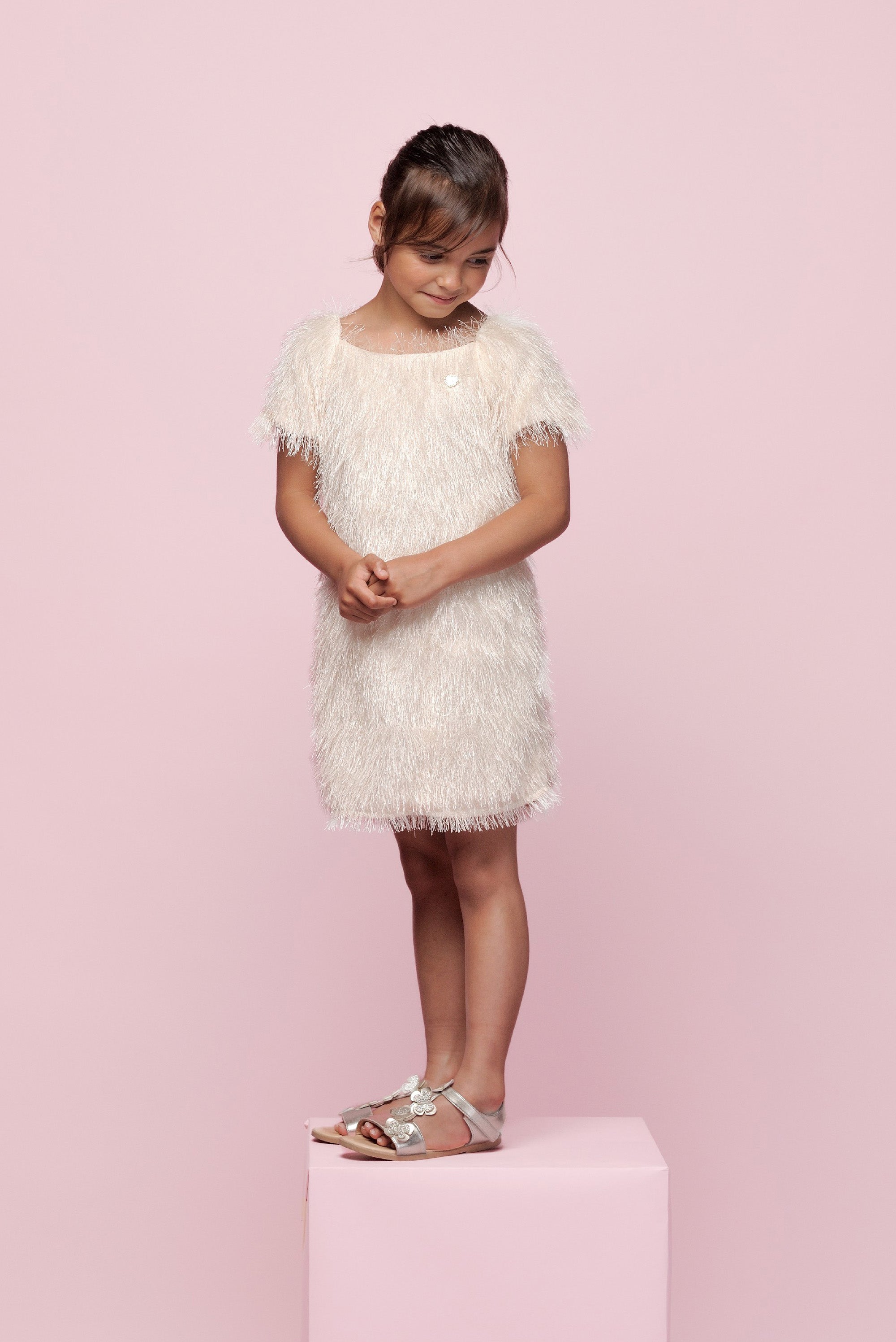 Le Chic ♥SUPPET♥ fancy & fuzzy dress *Dreamy Creamy*