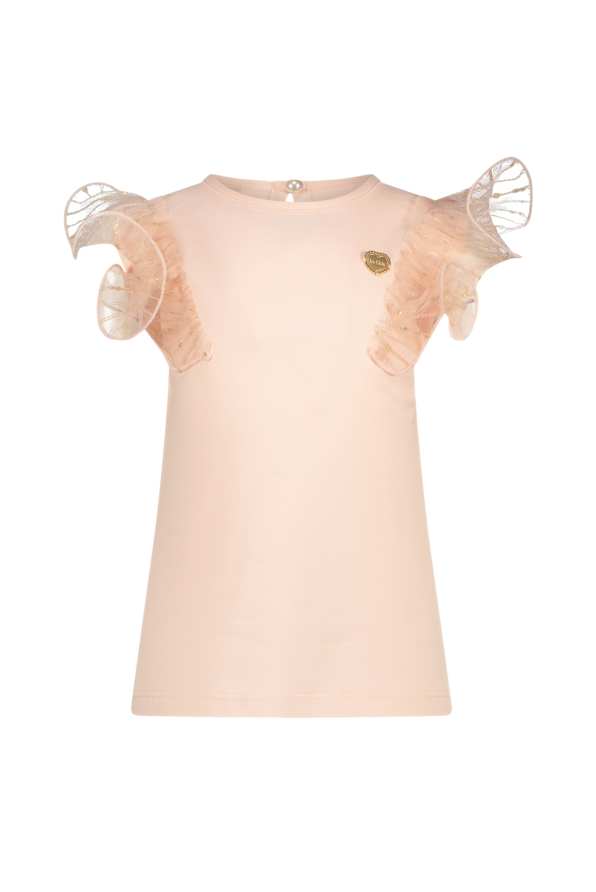 Le Chic ♥NOBLY♥ gold net T-shirt *Pinky Promise*