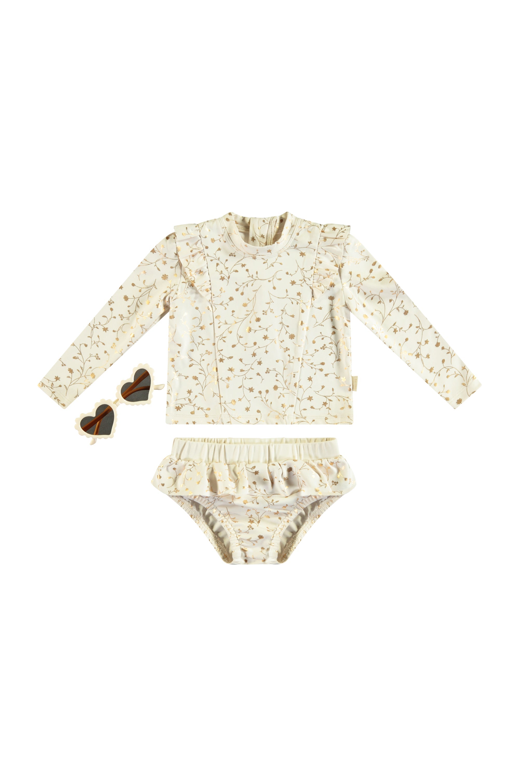 Le Chic ♥ZOÉ♥ 2-teiliges Badeset & Sonnenbrille *Pearled Ivory*
