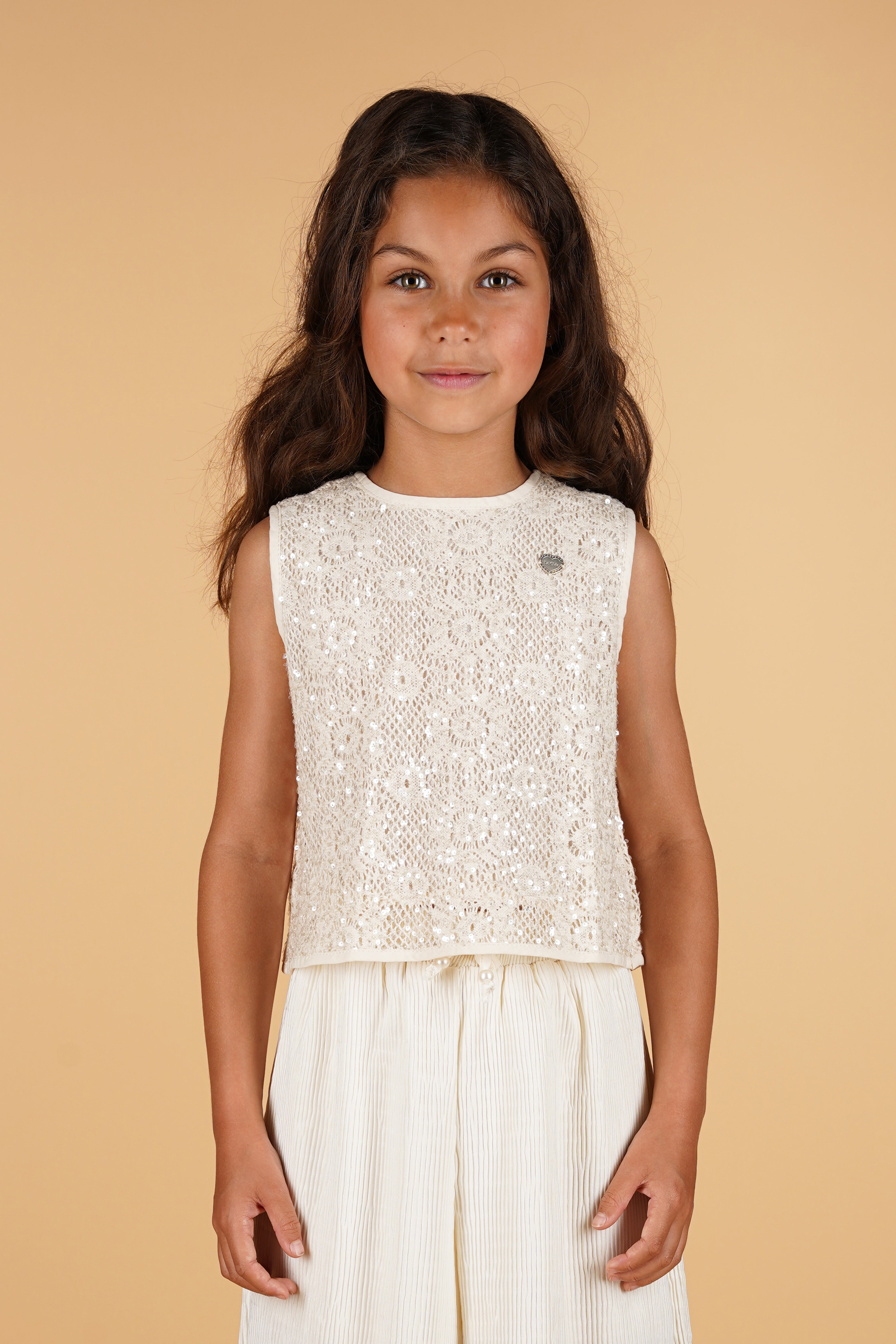 Le Chic ♥ ENIG ♥ sequin crochet top