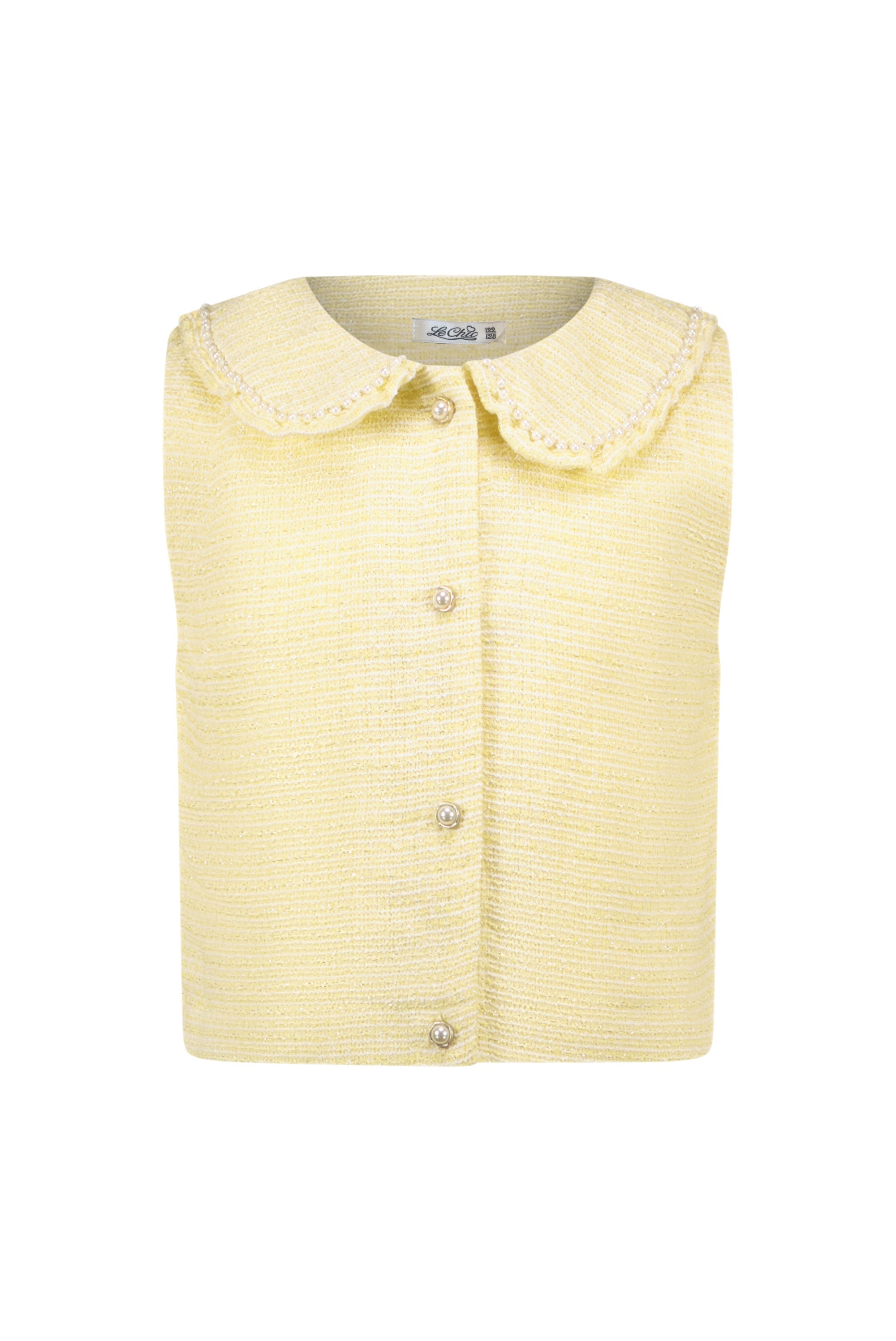 Le Chic ♥ ASMAR ♥ glitter tweed waistcoat