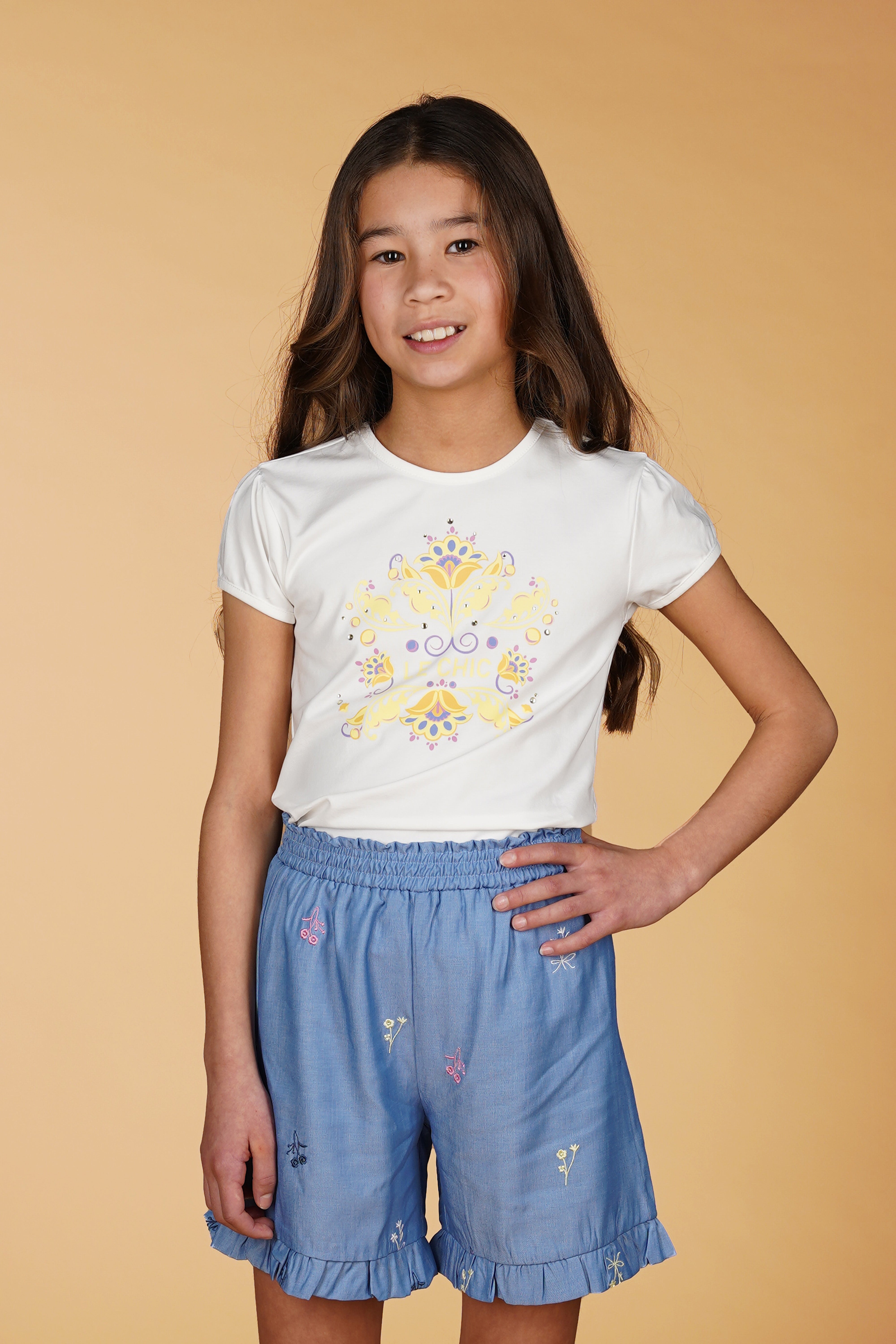 Le Chic ♥ NOMMY ♥ fancy shield T-shirt