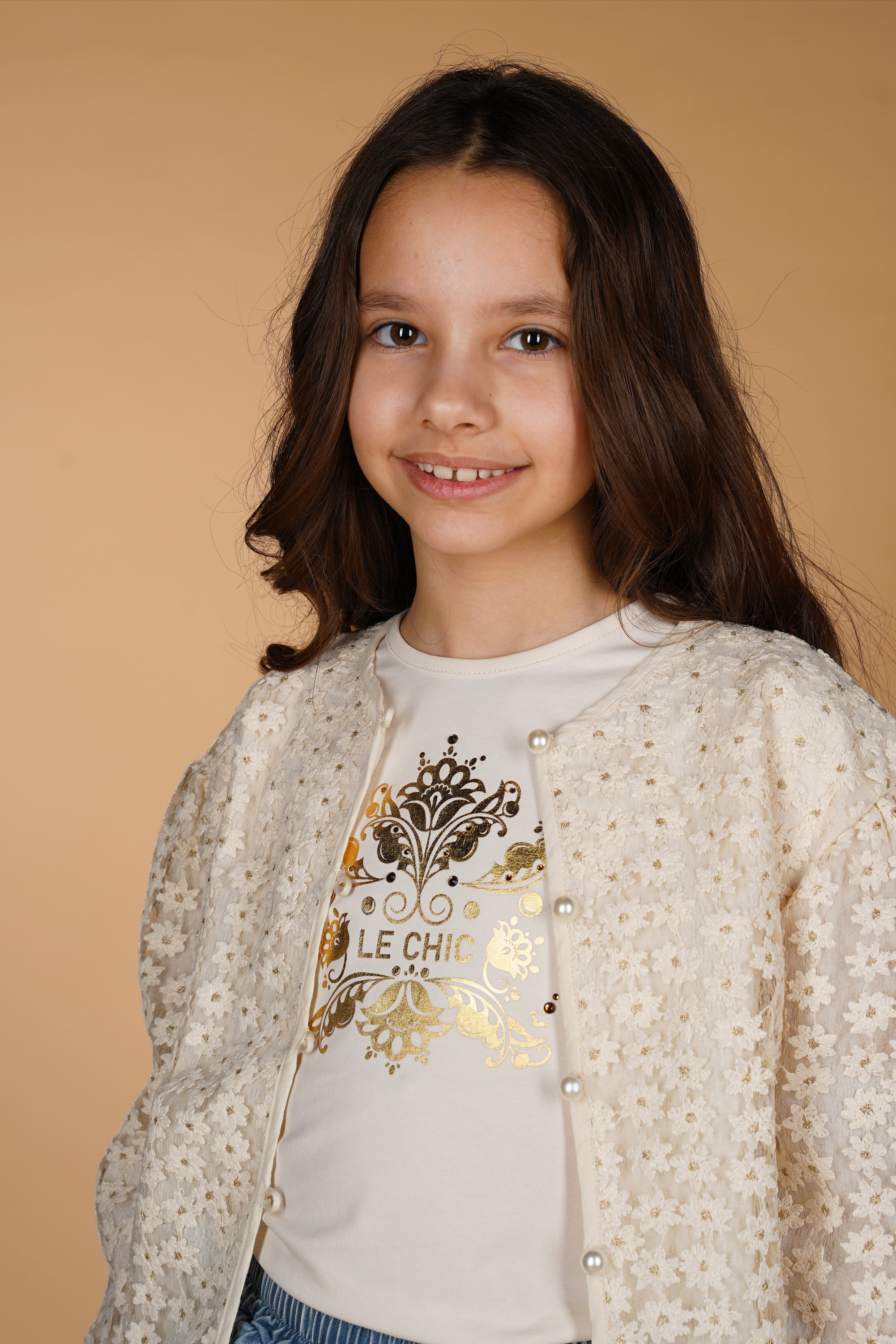 Le Chic ♥ NOMMY ♥ T-Shirt mit goldenem Schild