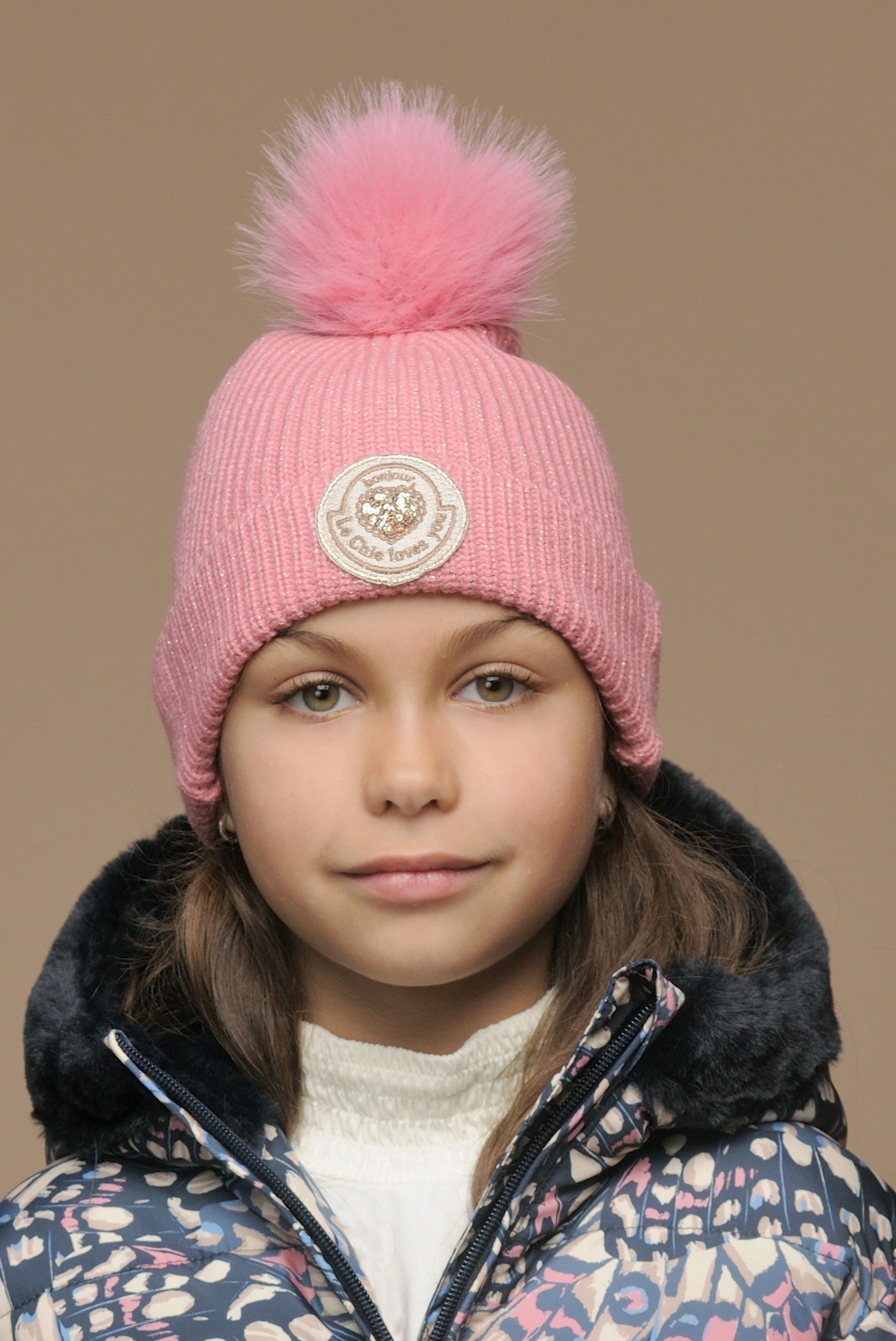 Le Chic ♥ Rosa ♥ Muts & Sjaal *Roze*