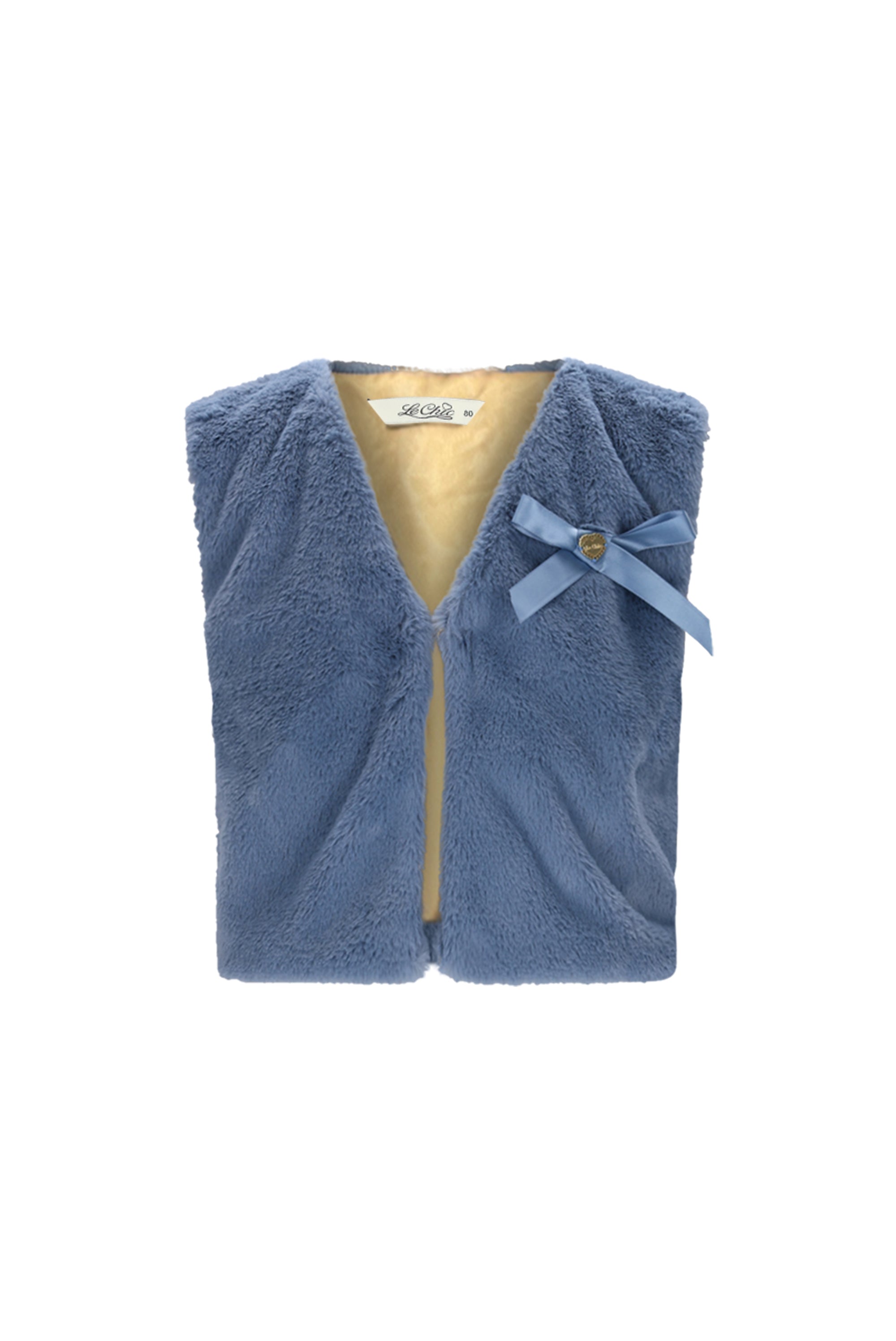 Le Chic♥ Eloisa ♥ Furry Gilet *Blauw*