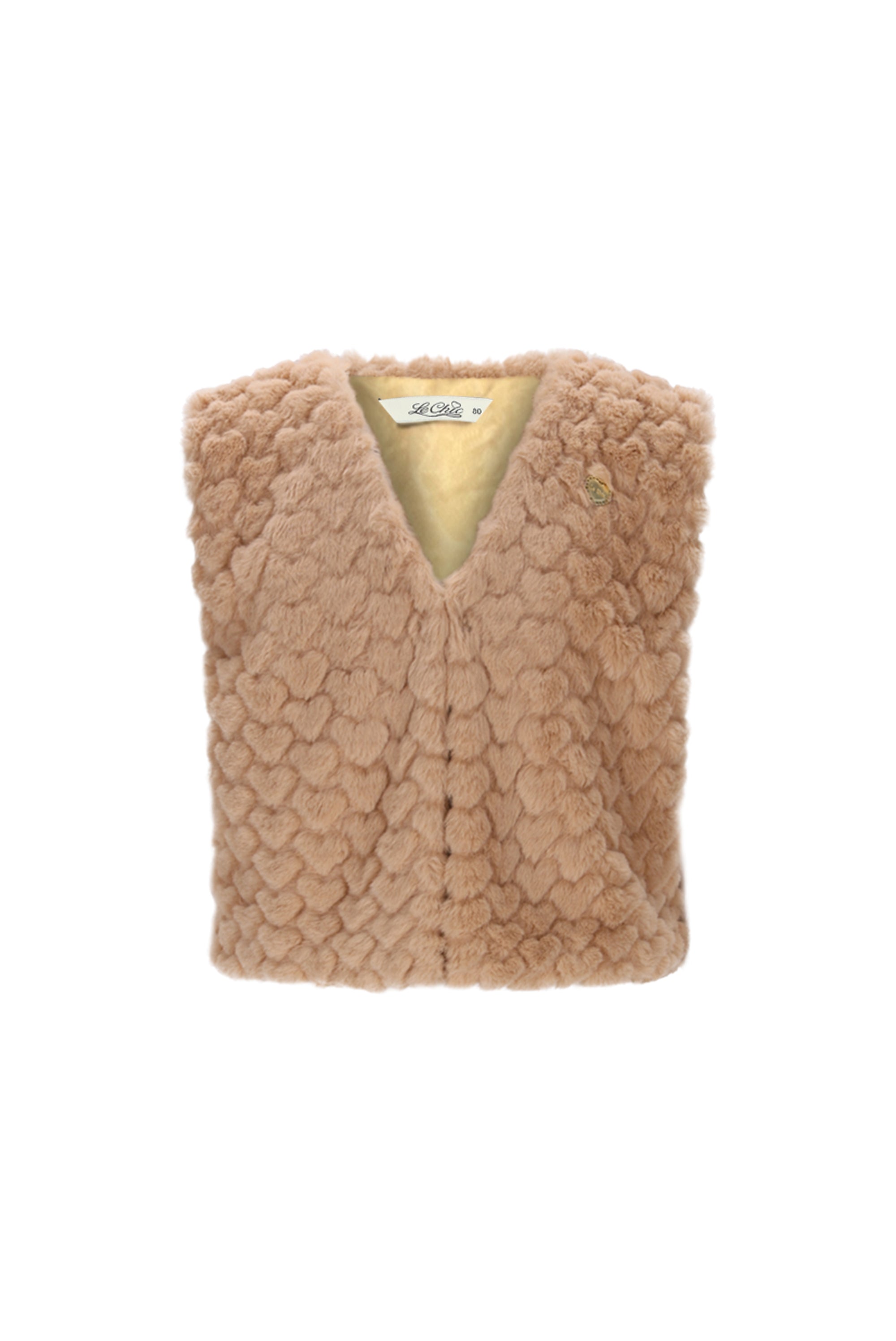 Le Chic♥ Eloisa ♥ Furry Gilet *Beige*