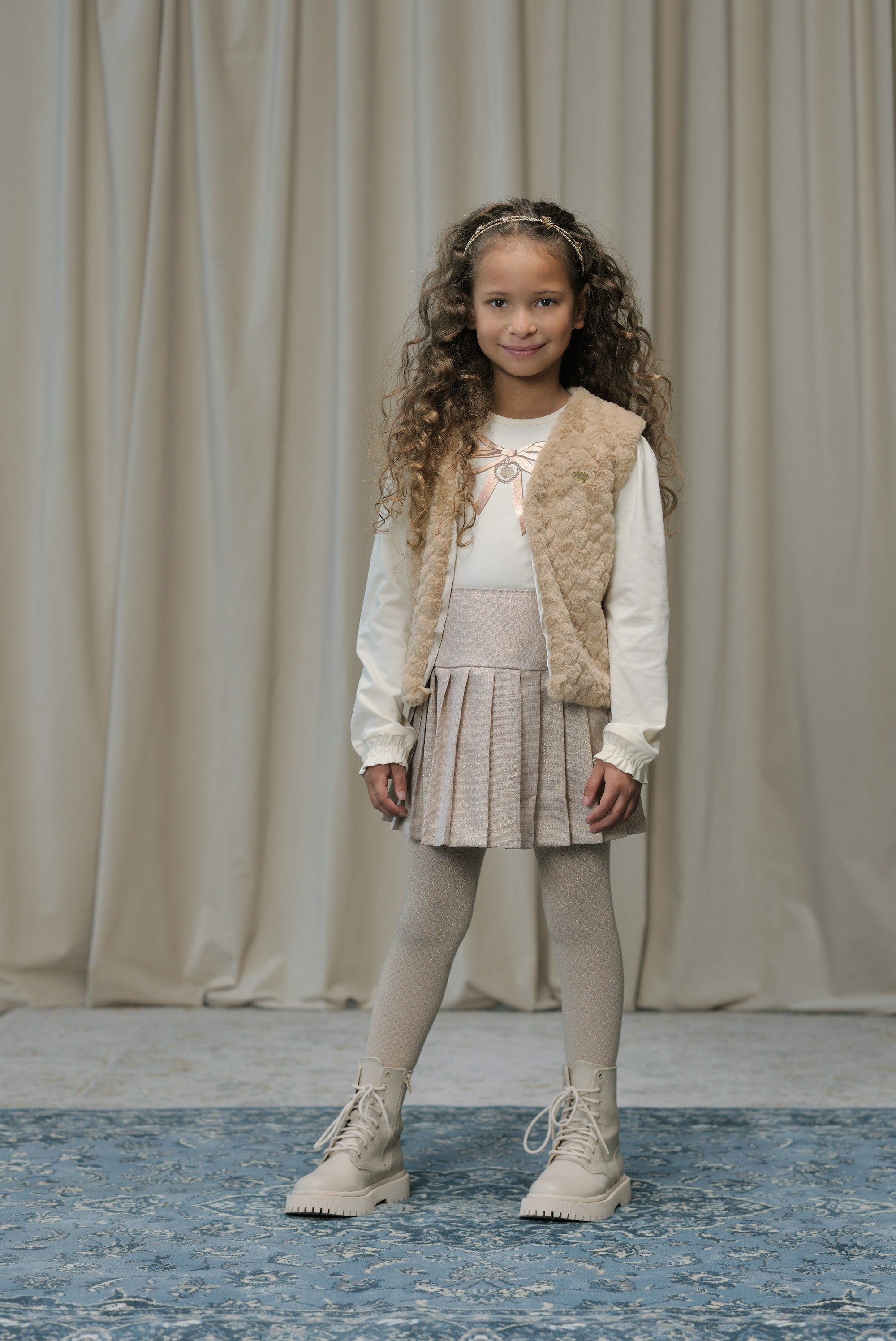 Le Chic♥ Eloisa ♥ Furry Gilet *Beige*