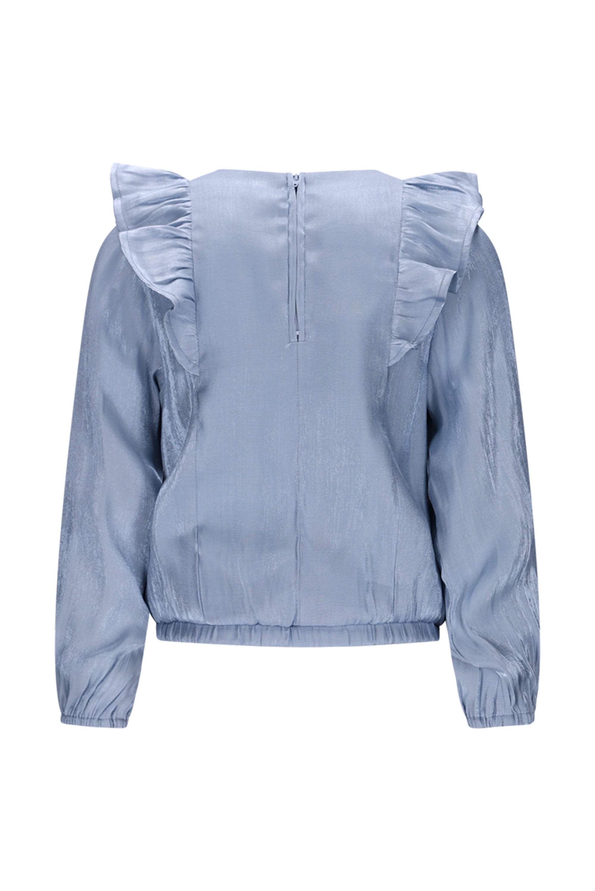 Le Chic♥ Every ♥ Blouse Met Ruches *Blauw*
