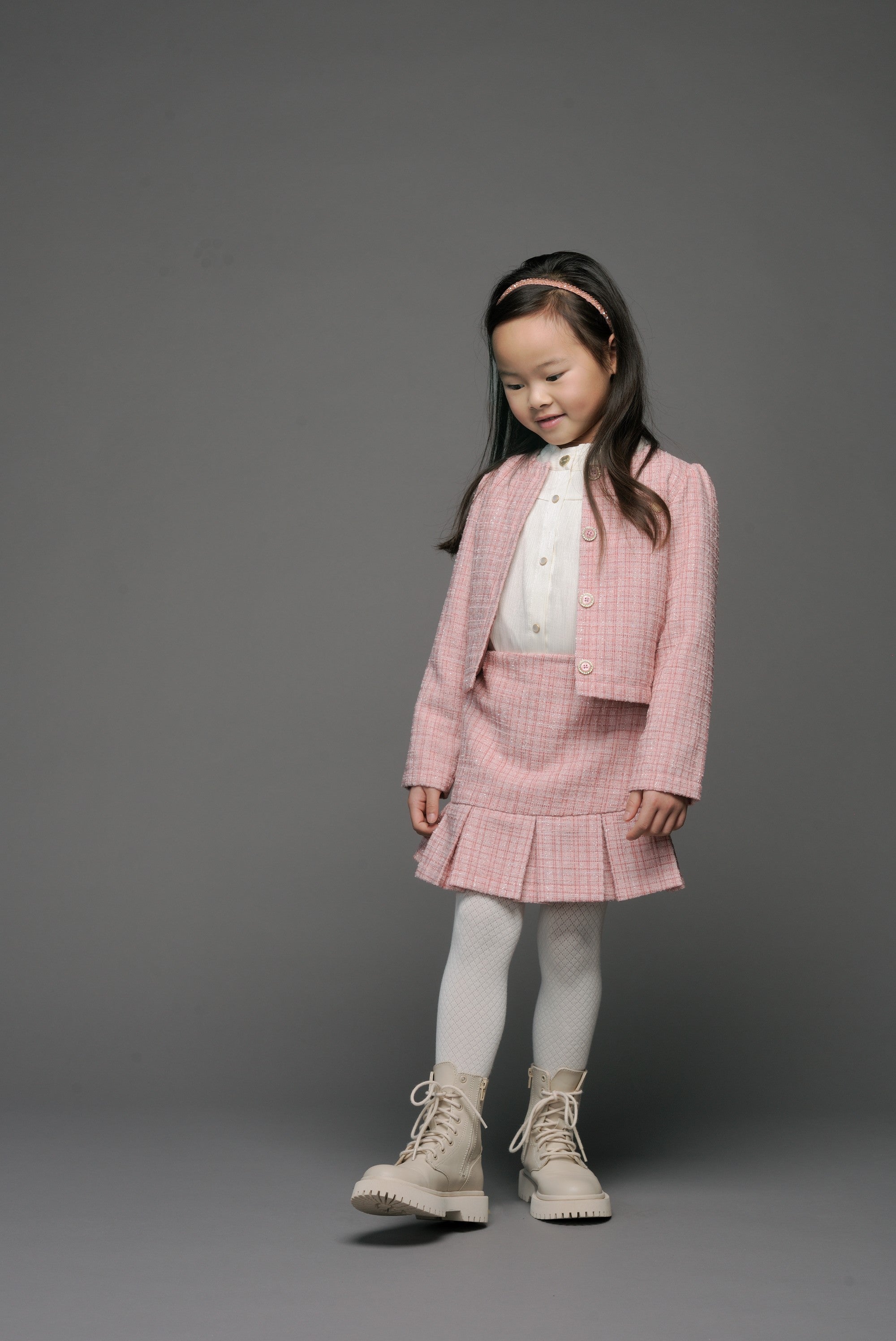 Le Chic♥ Amsy ♥ Tweed Jasje *Roze*