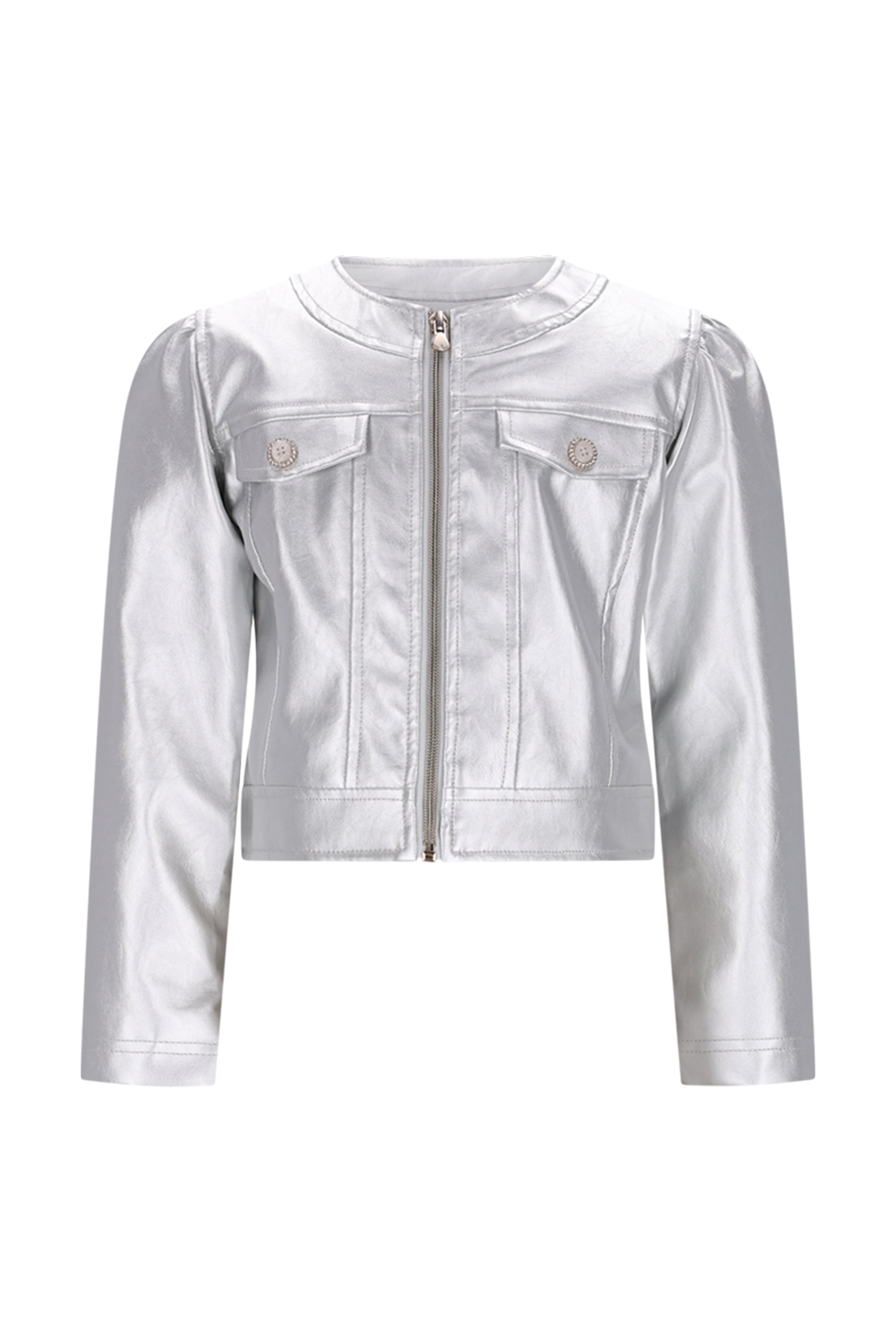 Le Chic♥ Amour ♥ Fake Leather Jasje *Zilver*