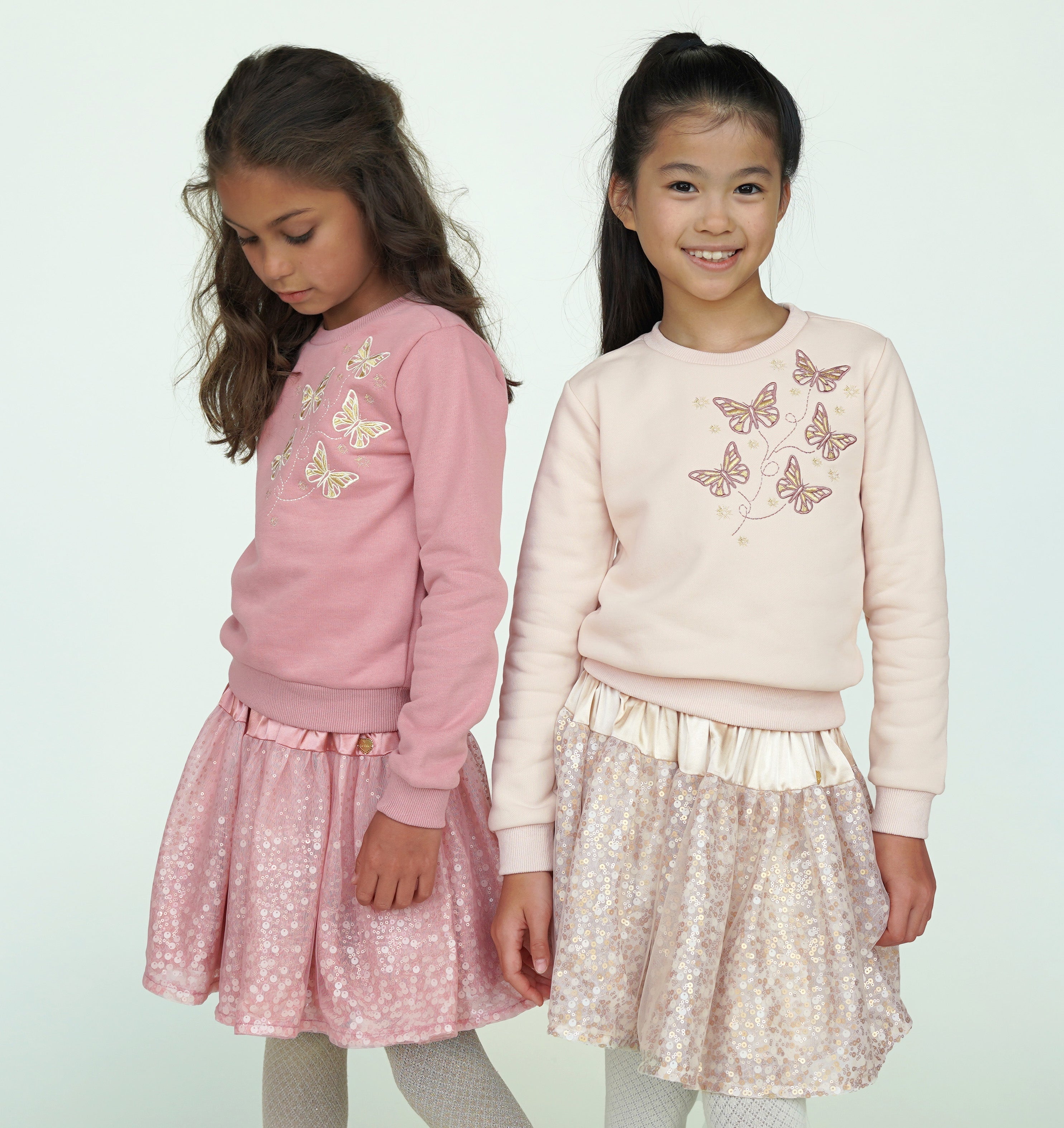 Le Chic♥ Odette ♥ Sweater Met Vlinders *Beige*