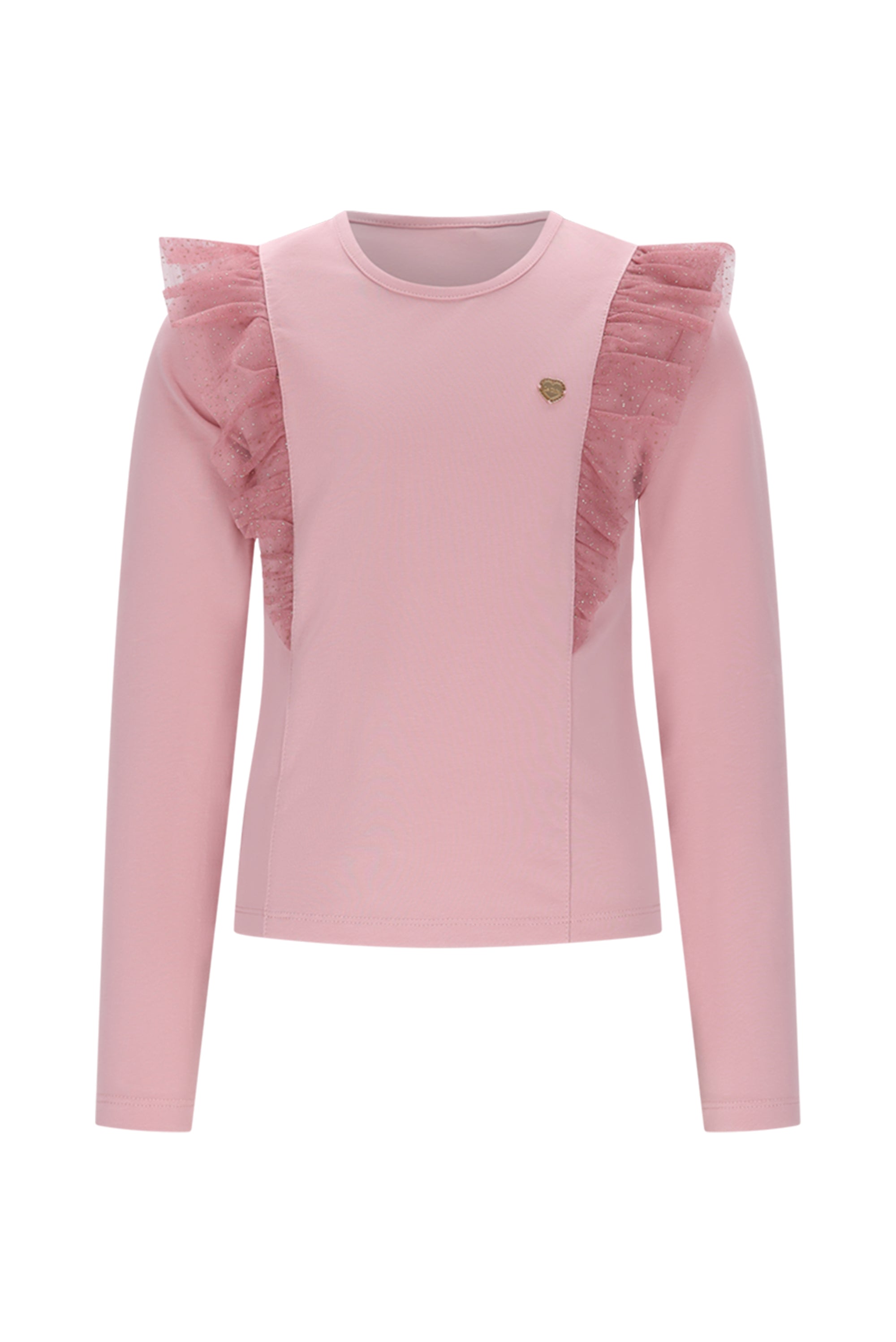 Le Chic♥ Nuffy ♥ T-Shirt Met Ruches *Roze*