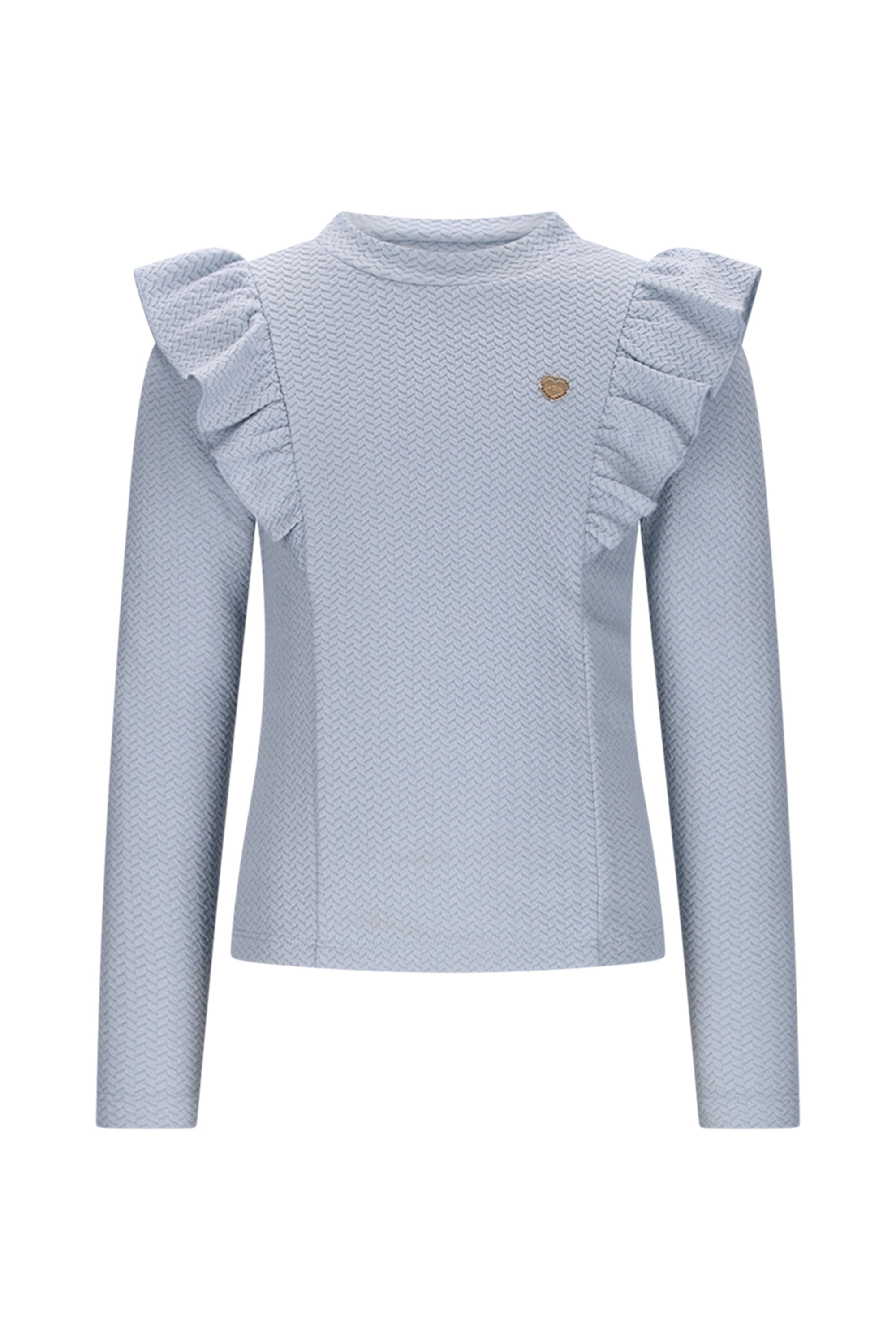 Le Chic♥ Nadya ♥ Top Met Ruches *Blauw*