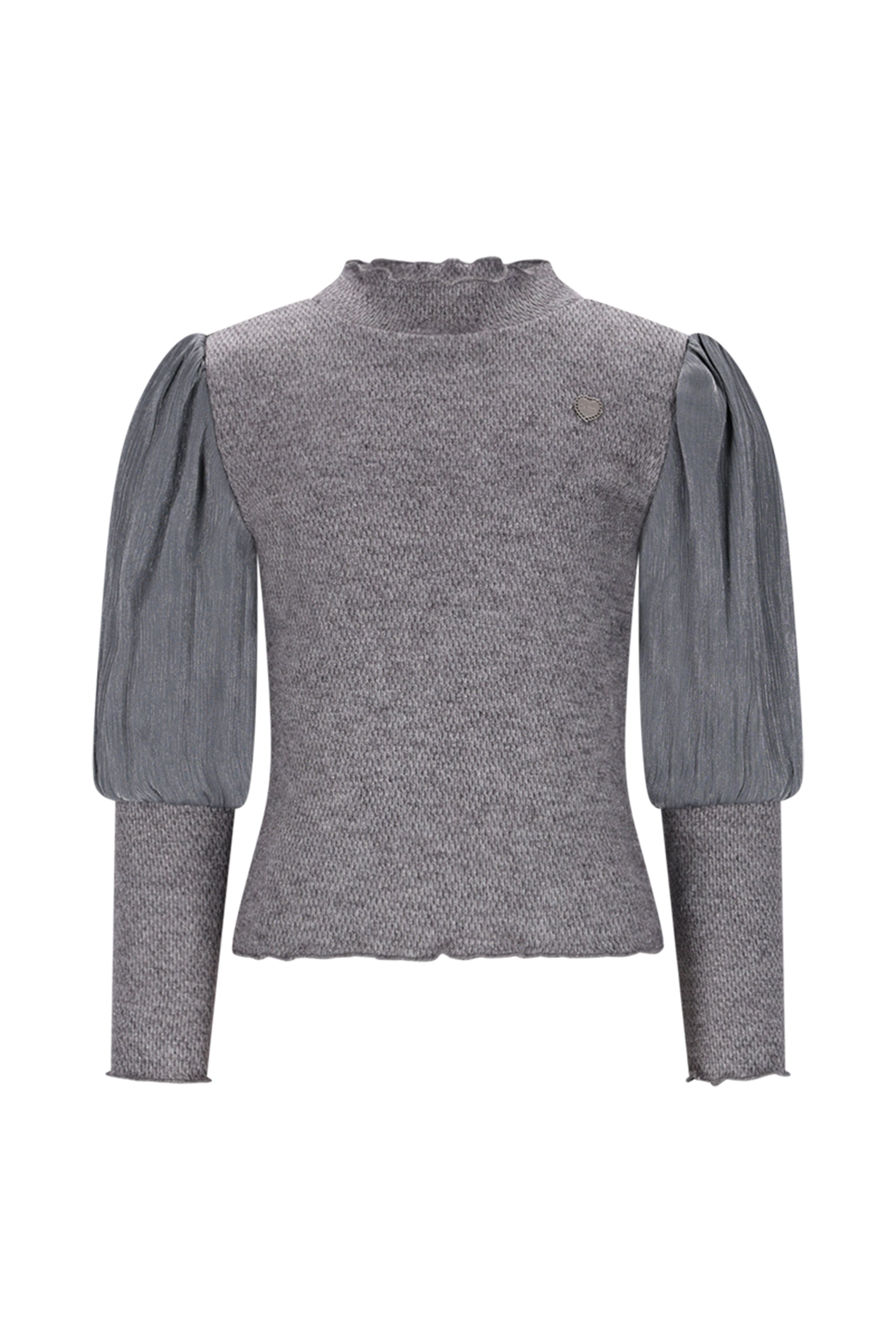 Le Chic♥ Nox ♥ Top Met Pofmouw *Grijs*