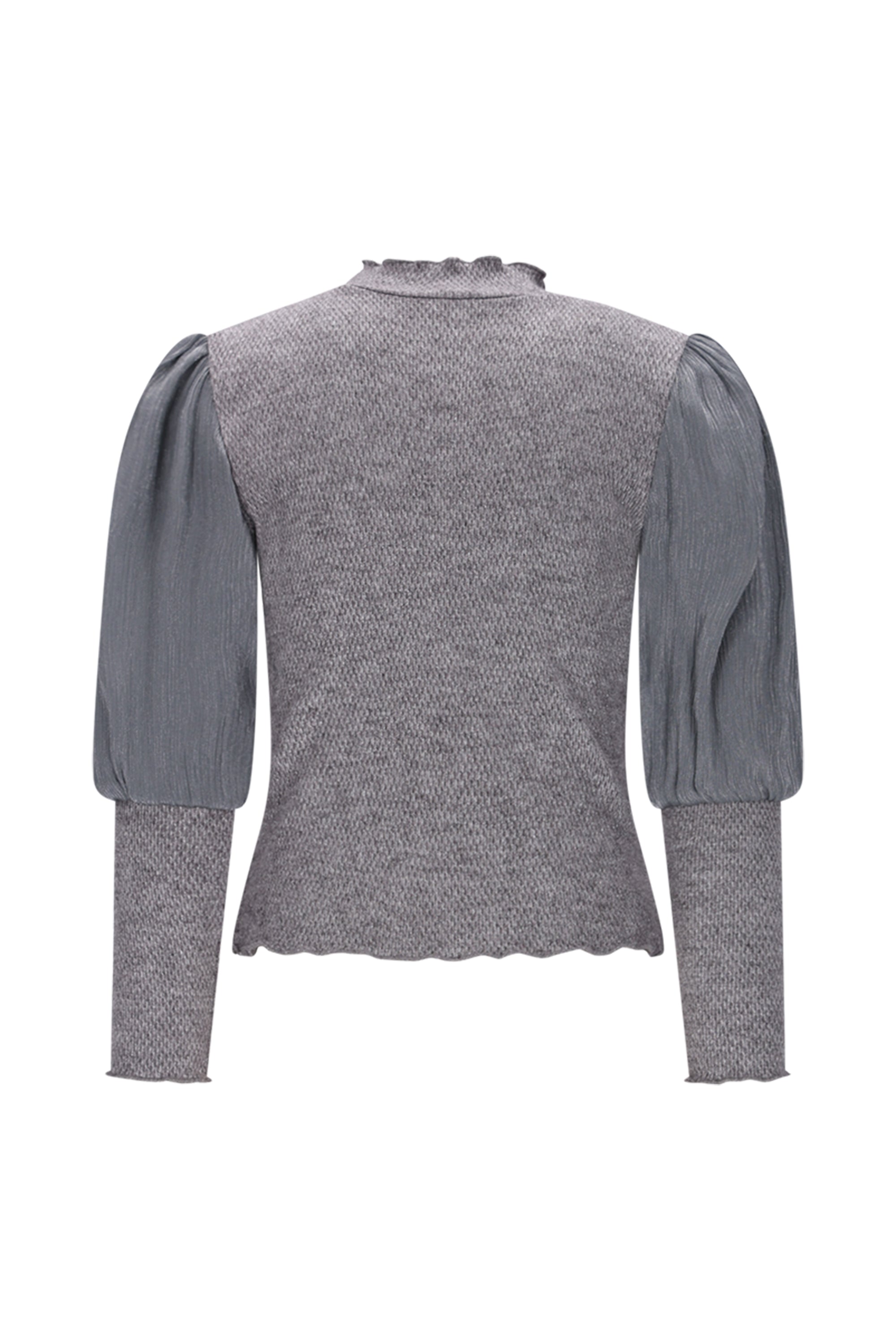 Le Chic♥ Nox ♥ Top Met Pofmouw *Grijs*