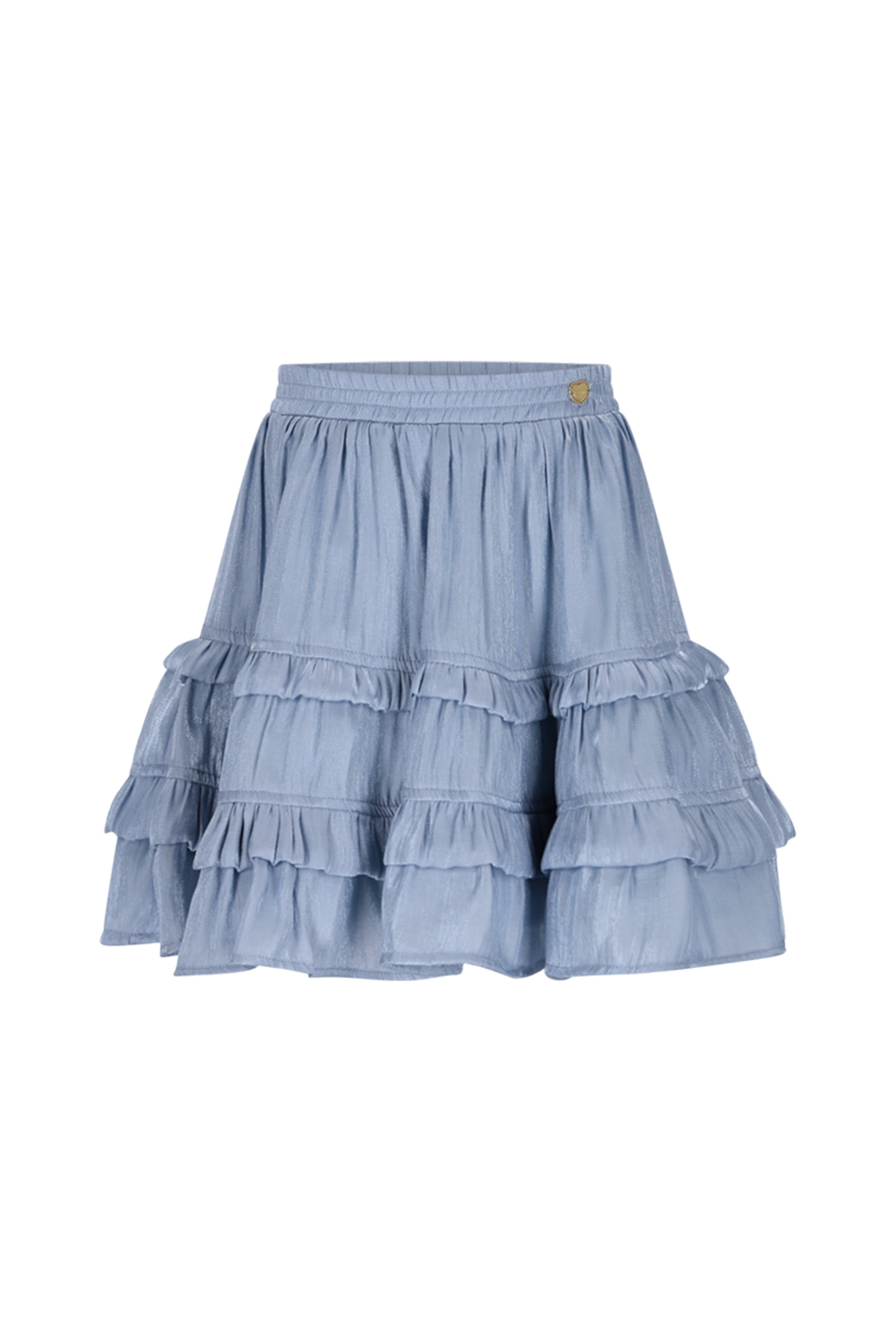 Le Chic♥ Thamsin ♥ Rok Met Ruches *Blauw*