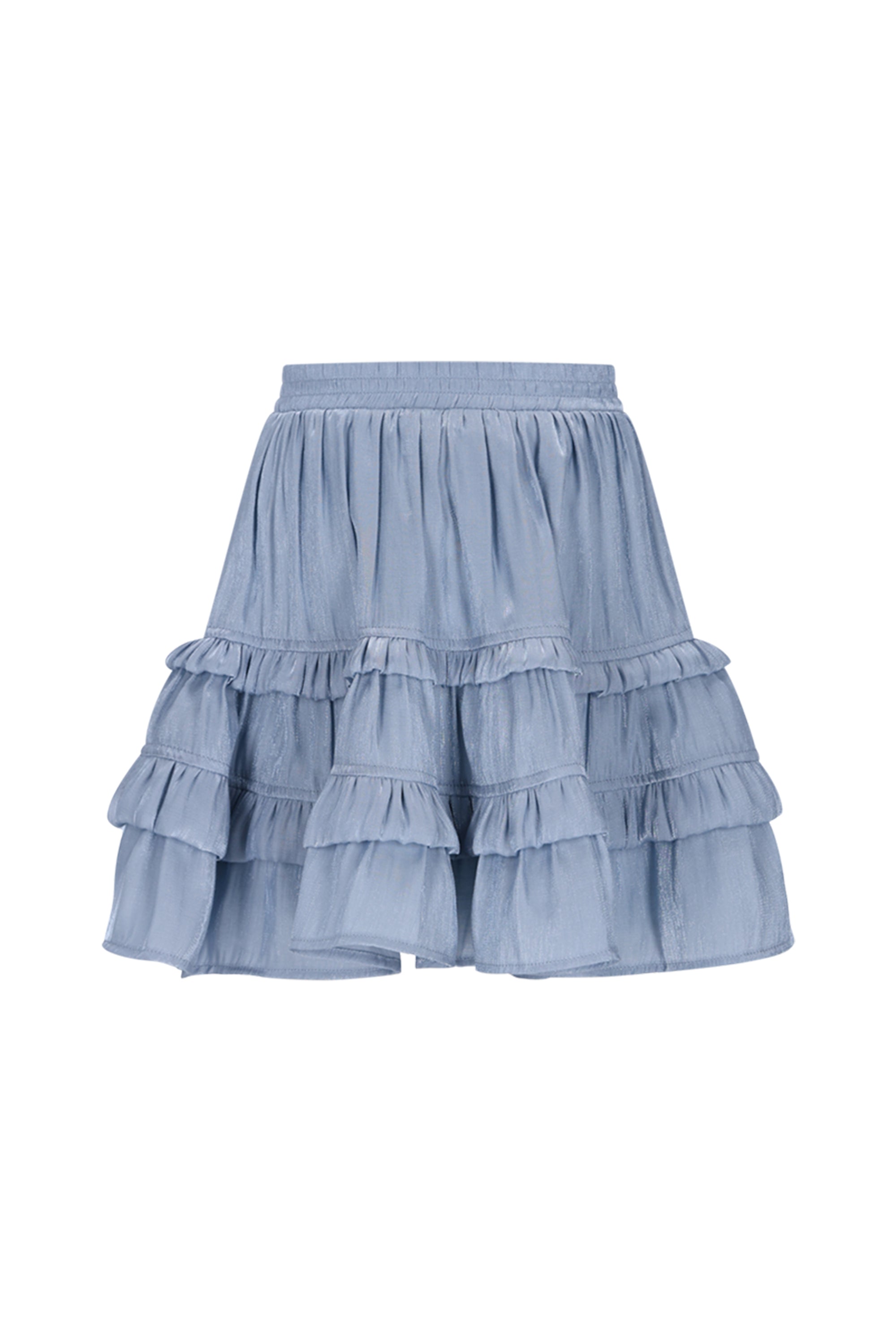 Le Chic♥ Thamsin ♥ Rok Met Ruches *Blauw*