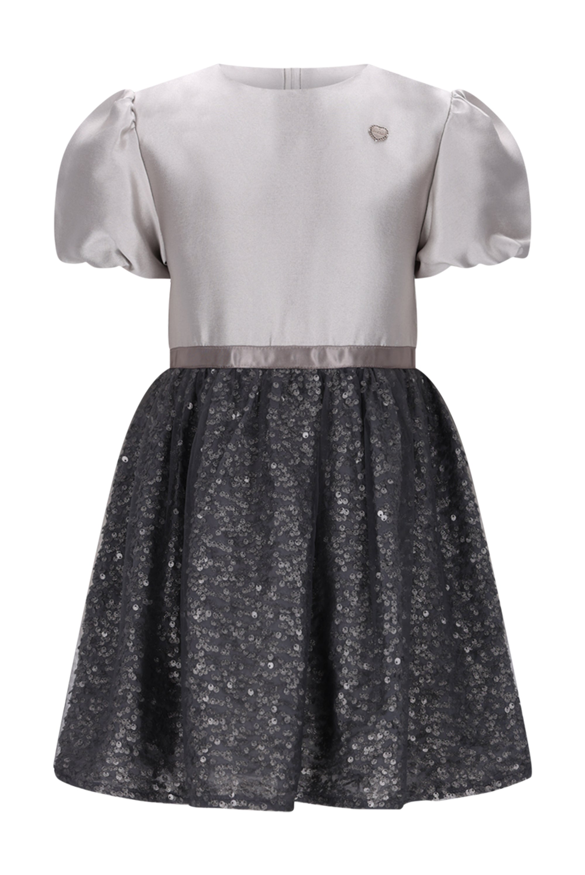 Le Chic♥ Saleonie ♥ Pailletten Jurk *Grijs*