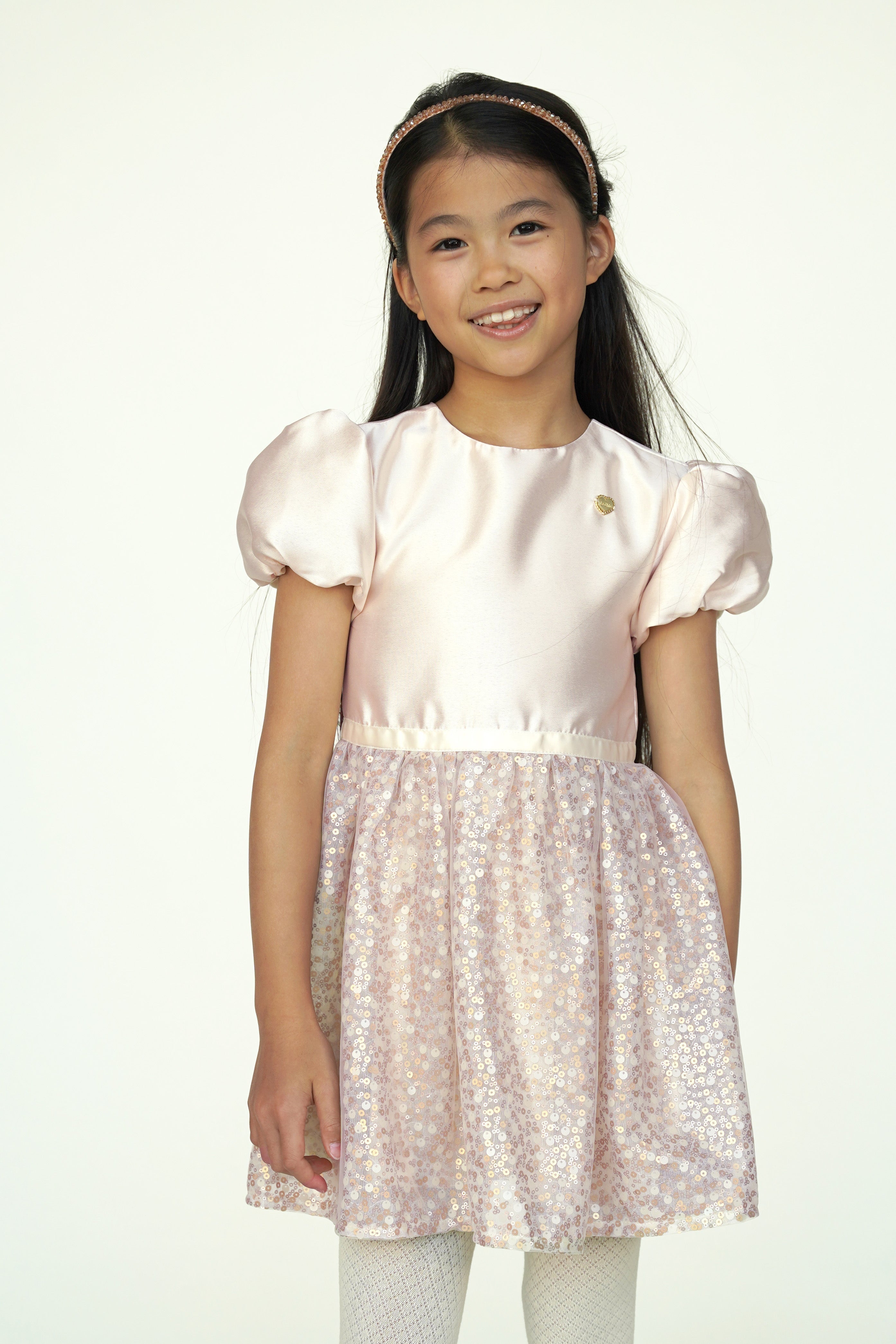 Le Chic♥ Saleonie ♥ Pailletten Jurk *Goud*