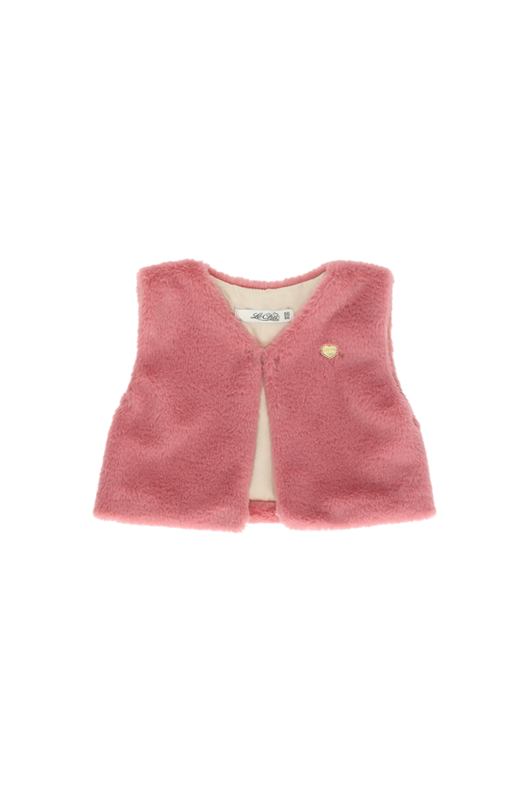 LE CHIC MINI♥ Eloisy ♥ Furry Gilet *Roze*